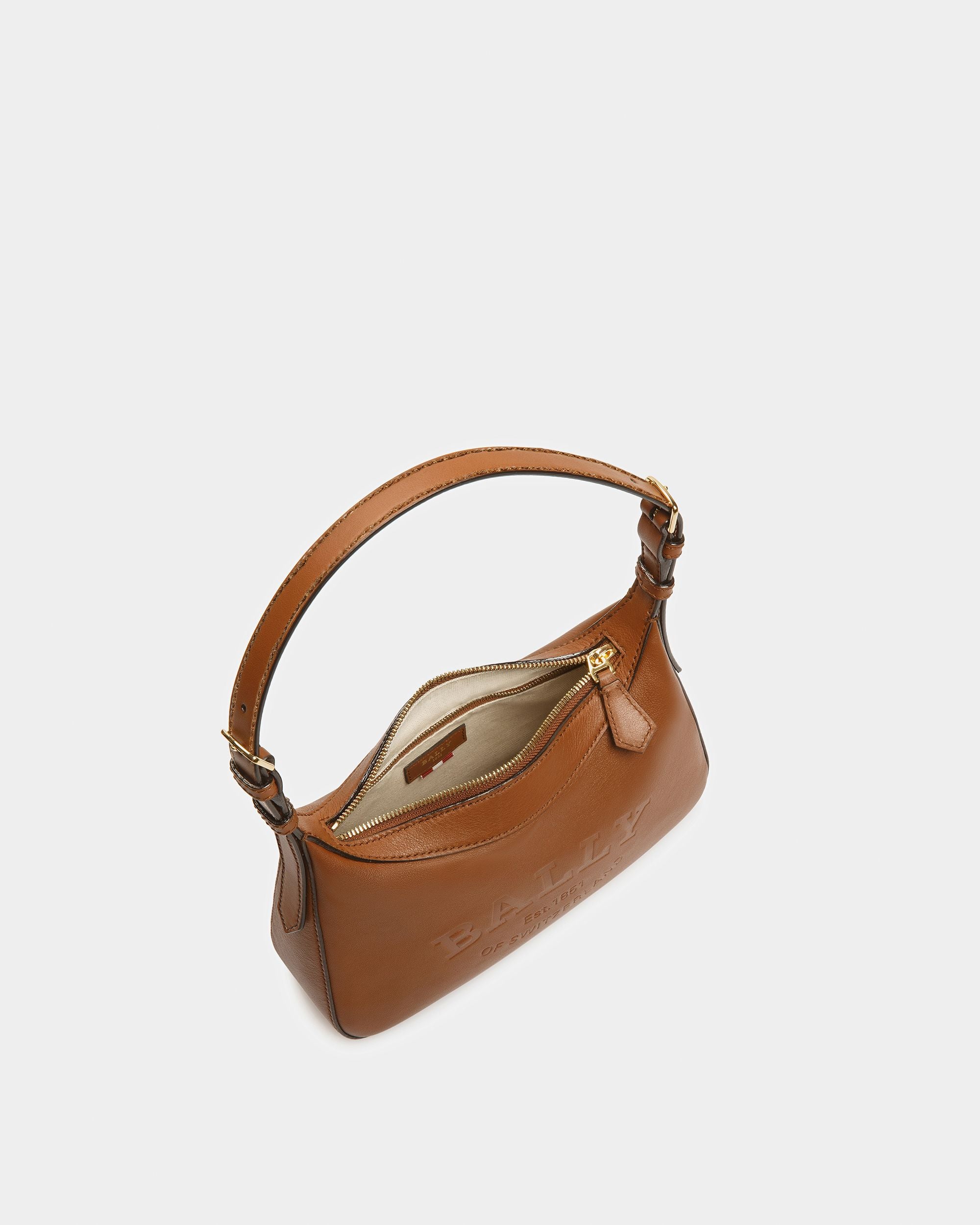 Coralye Borsa A Tracolla In Pelle Marrone - Donna - Bally - 04