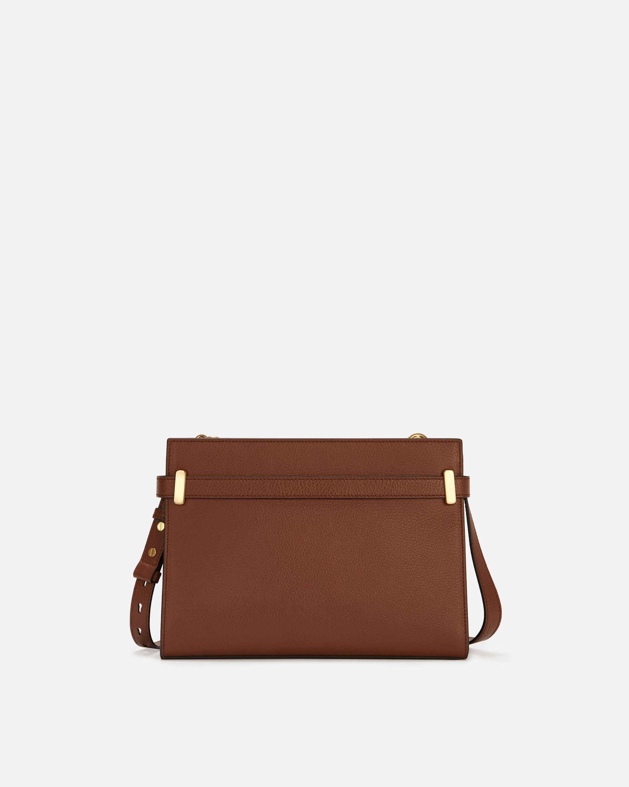 Borsa A Spalla Carriage In Pelle Granata Marrone - Donna - Bally - 02