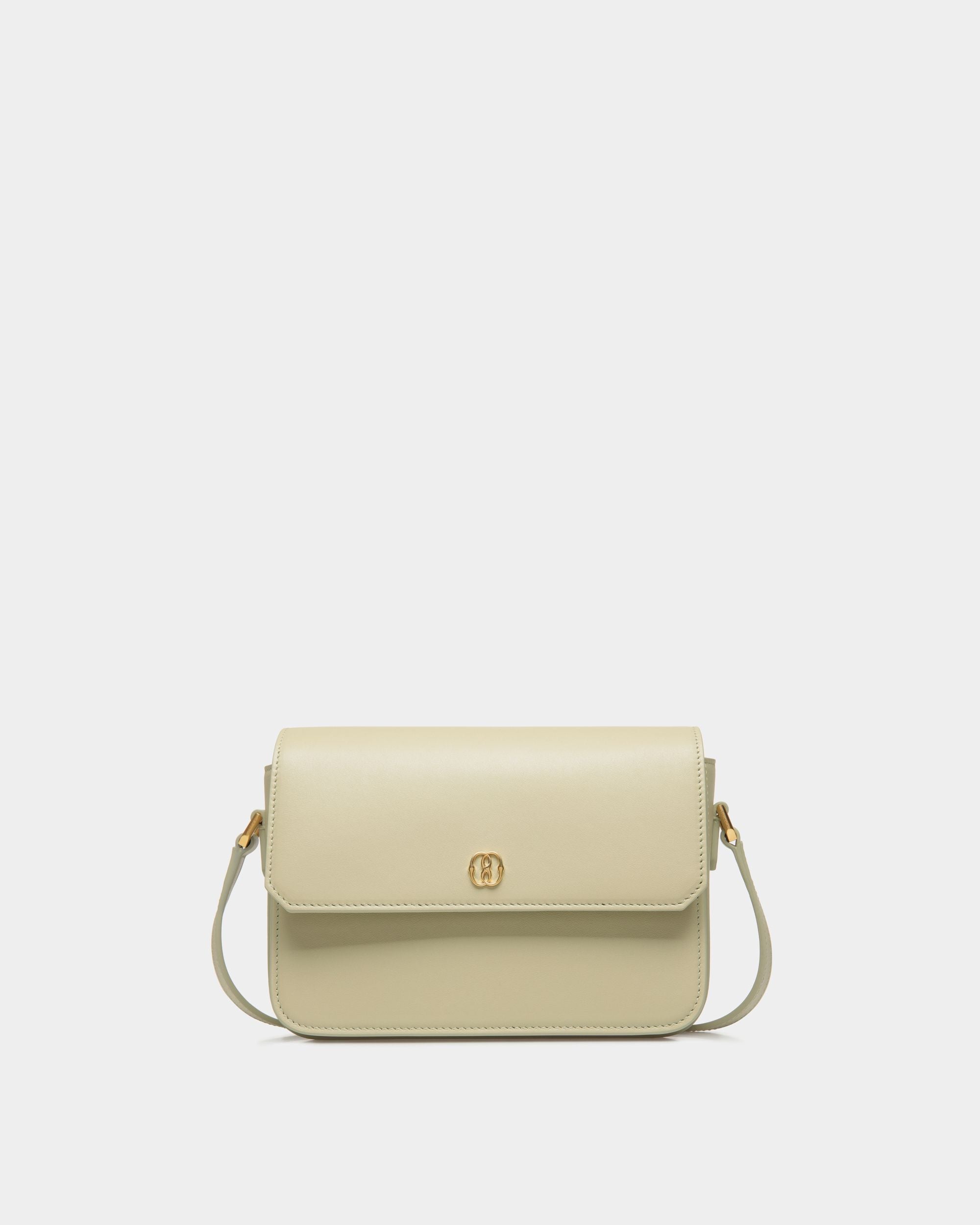 Borsa A Tracolla Piccola Emblem In Pelle Light Green - Donna - Bally - 01