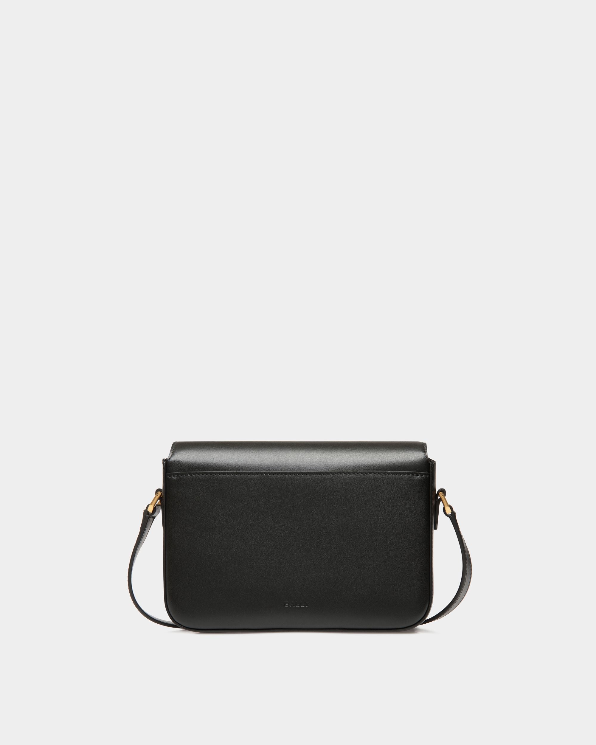 Borsa A Tracolla Piccola Emblem In Pelle Nera - Donna - Bally - 02