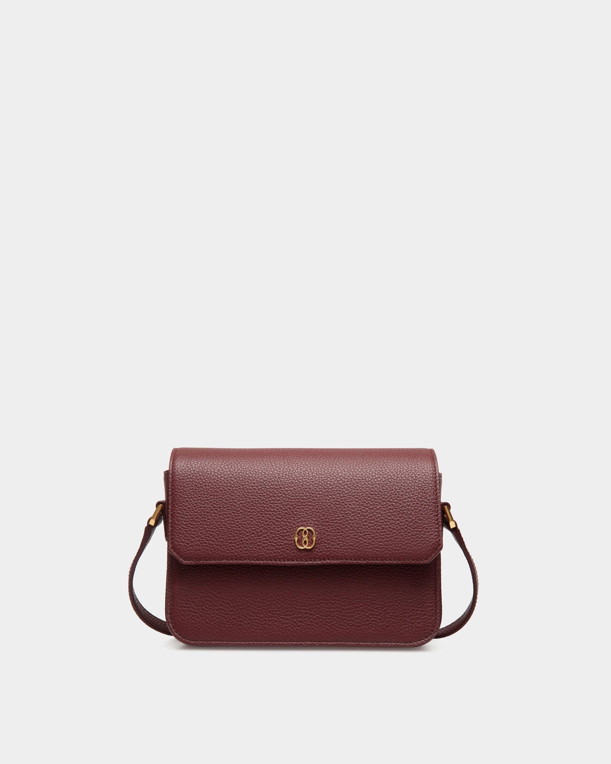Borsa A Tracolla Piccola Emblem In Pelle Granata Andorra - Donna - Bally - 01