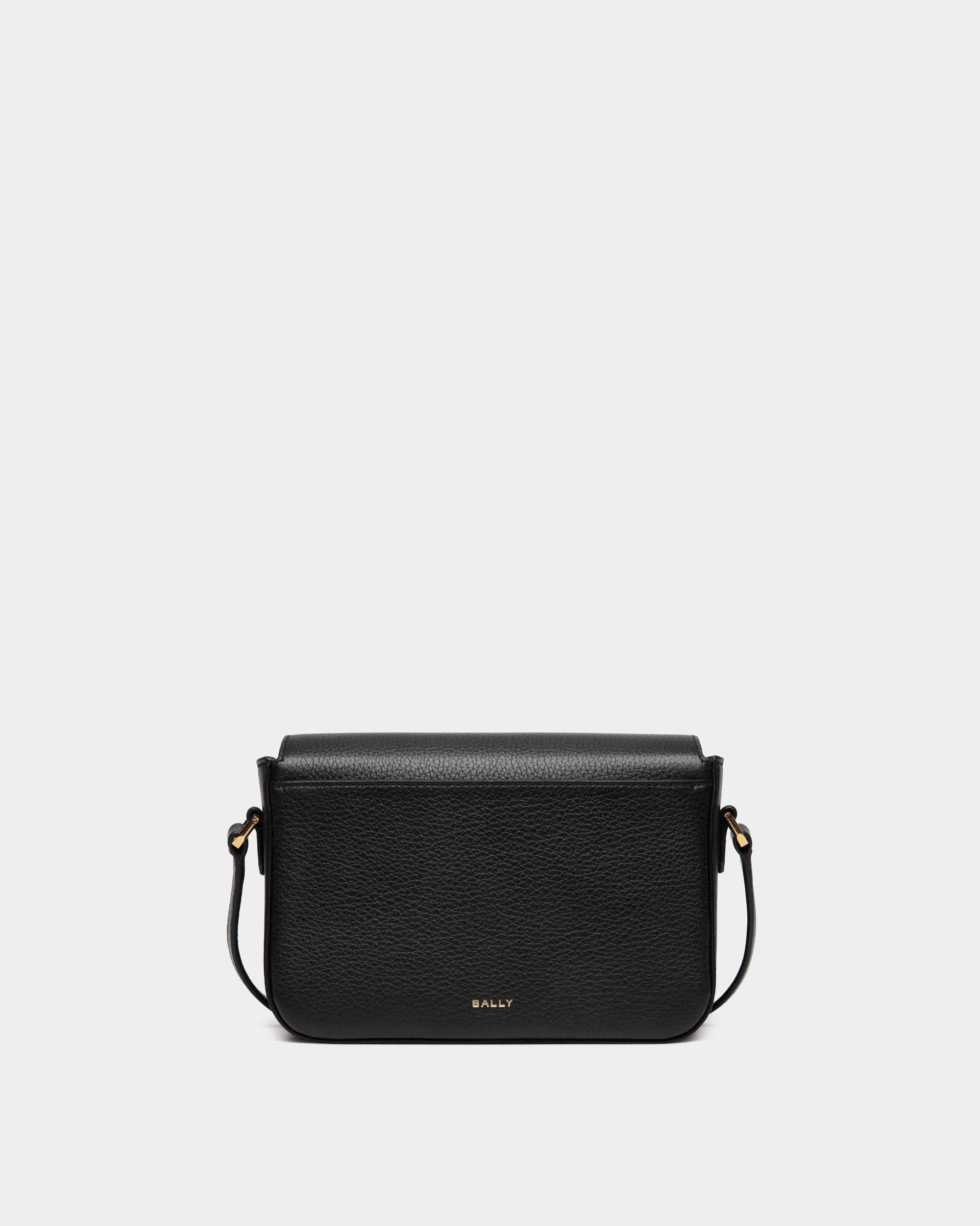 Borsa A Tracolla Piccola Emblem In Pelle Granata Nera - Donna - Bally - 03