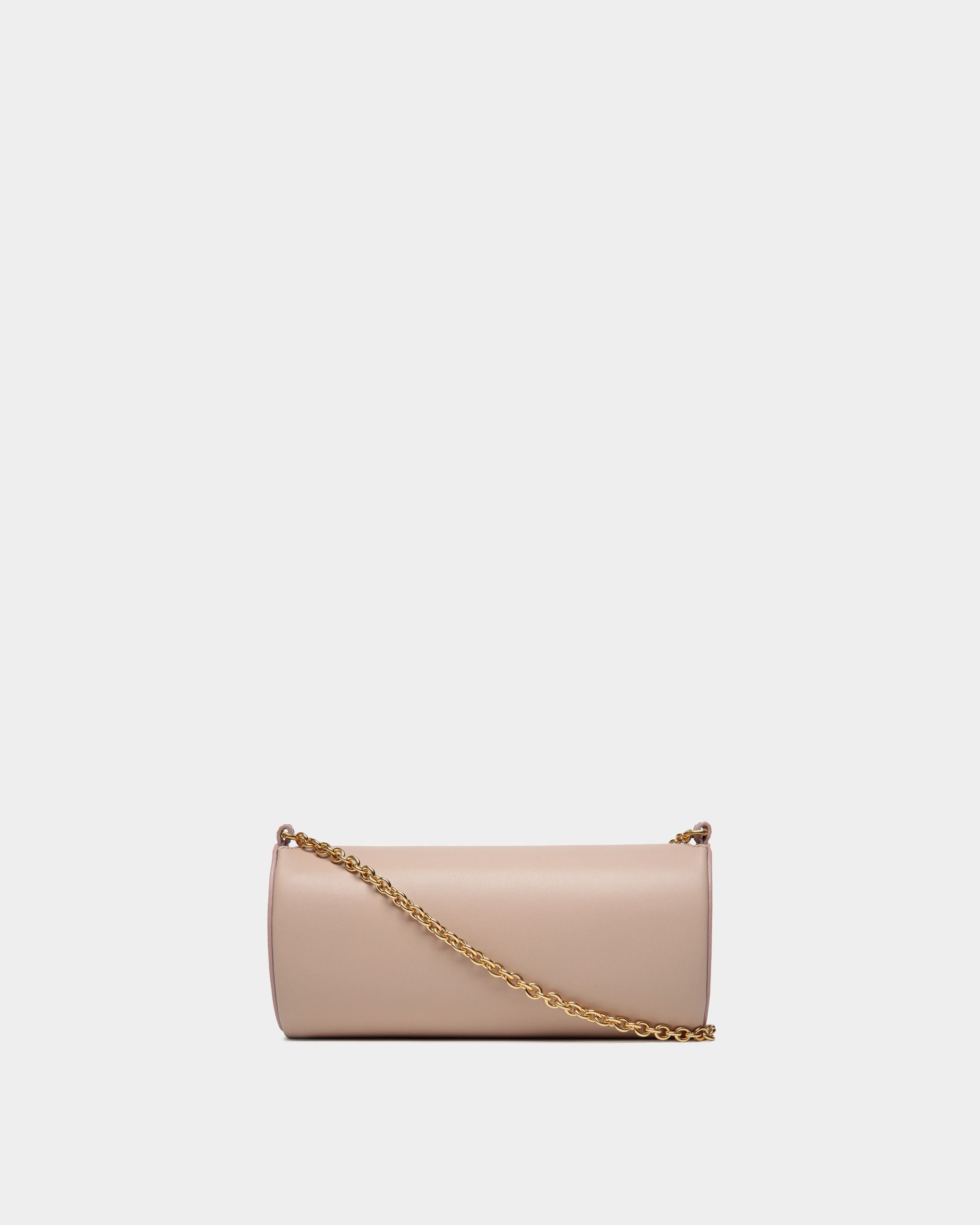 Borsa Mini Emblem In Pelle Light Beige - Donna - Bally - 03