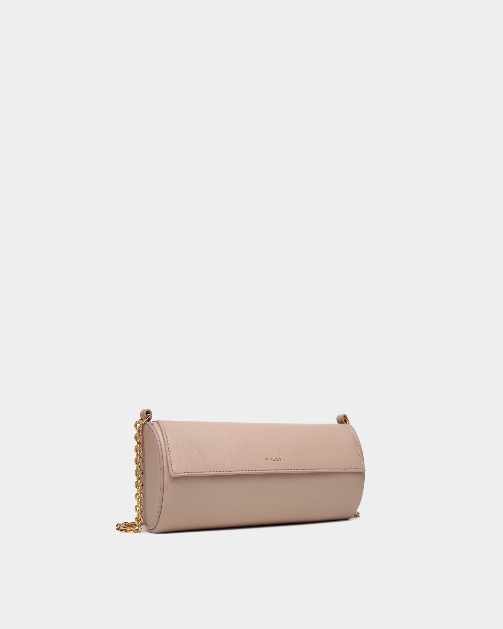 Borsa Mini Emblem In Pelle Light Beige - Donna - Bally - 04