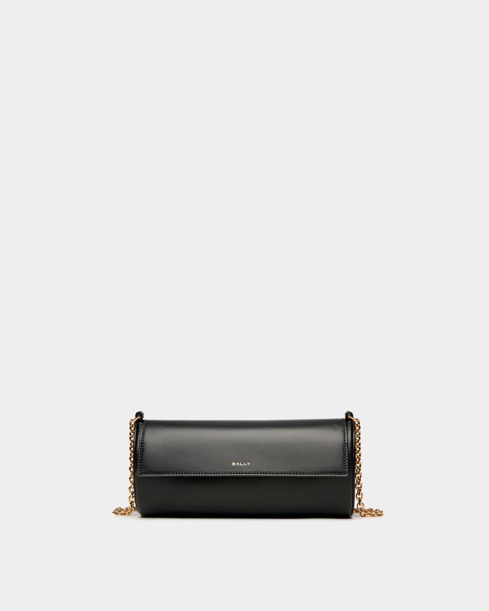 Borsa Mini Emblem In Pelle Nera - Donna - Bally - 01