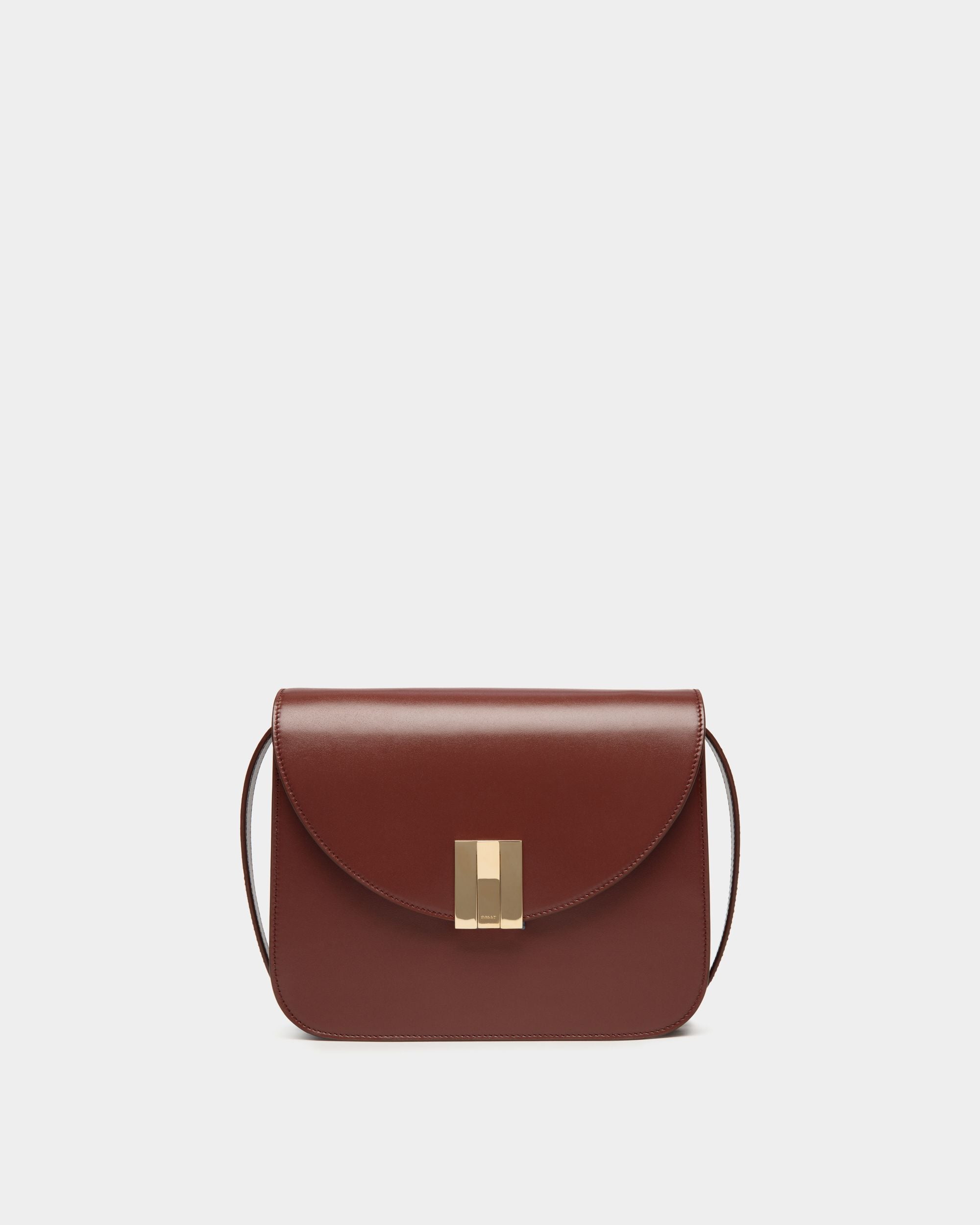 Borsa A Tracolla Ollam In Pelle Marrone - Donna - Bally - 01