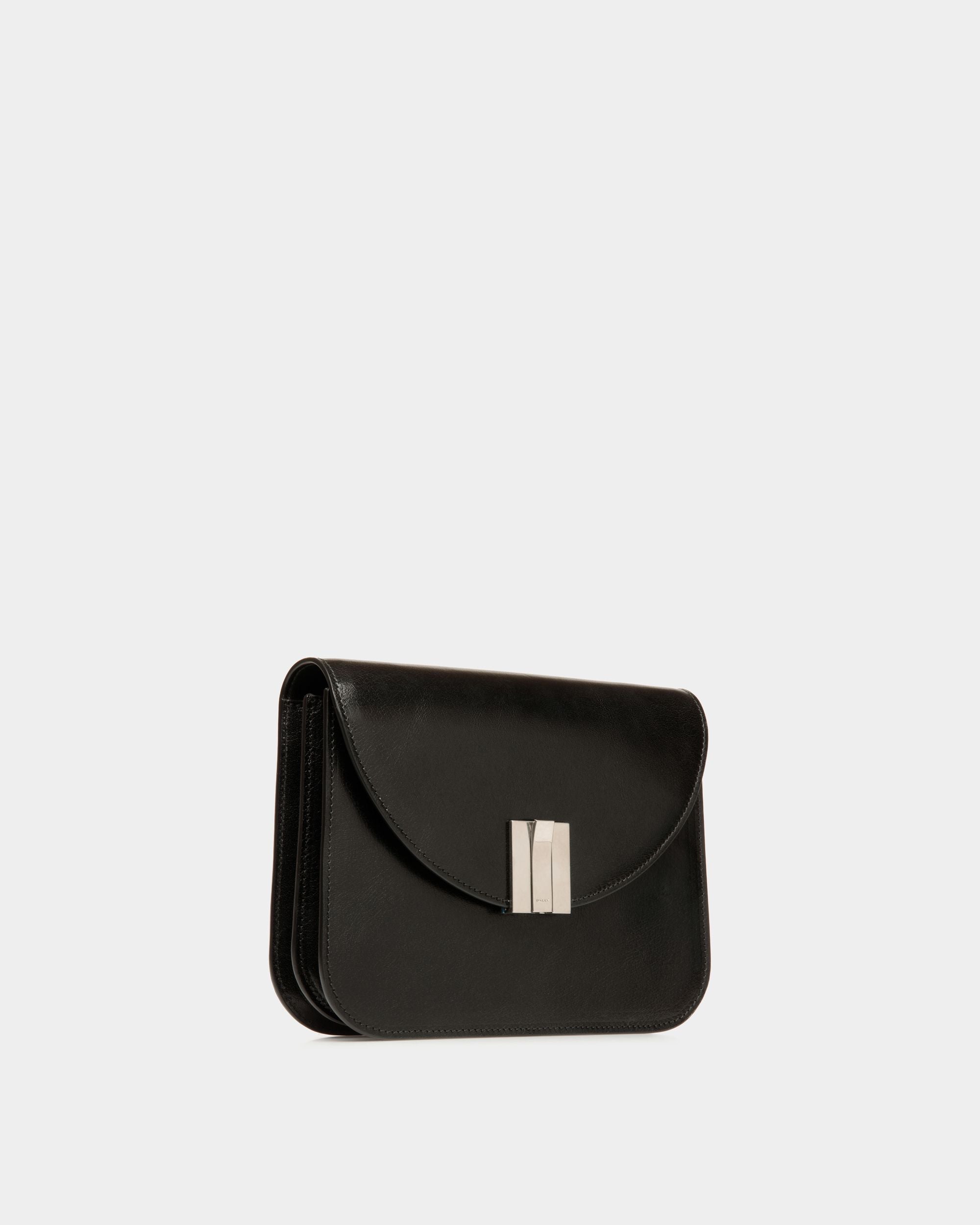 Borsa A Tracolla Ollam In Pelle Nera - Donna - Bally - 04