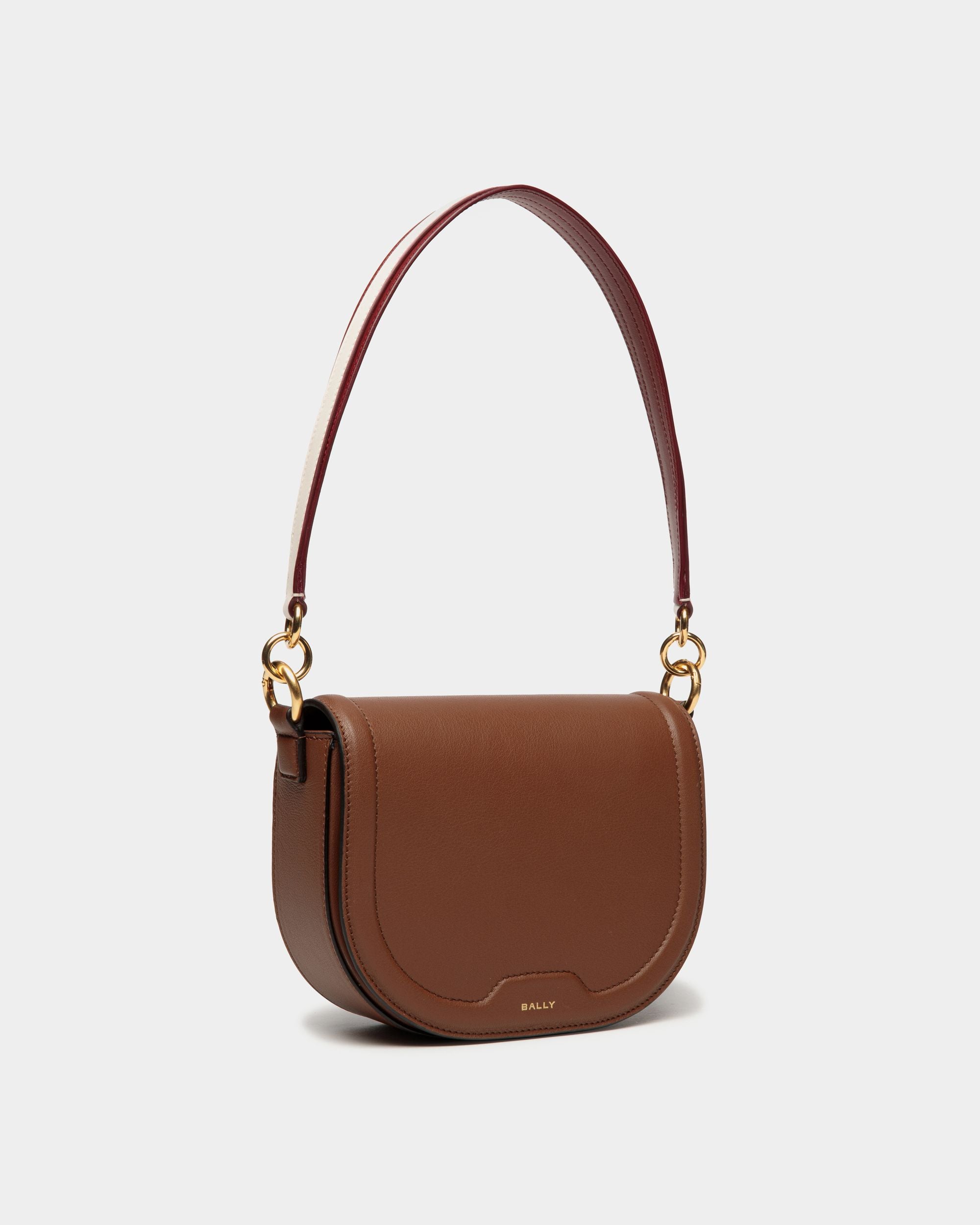 Borsa A Tracolla Code In Pelle Marrone - Donna - Bally - 03