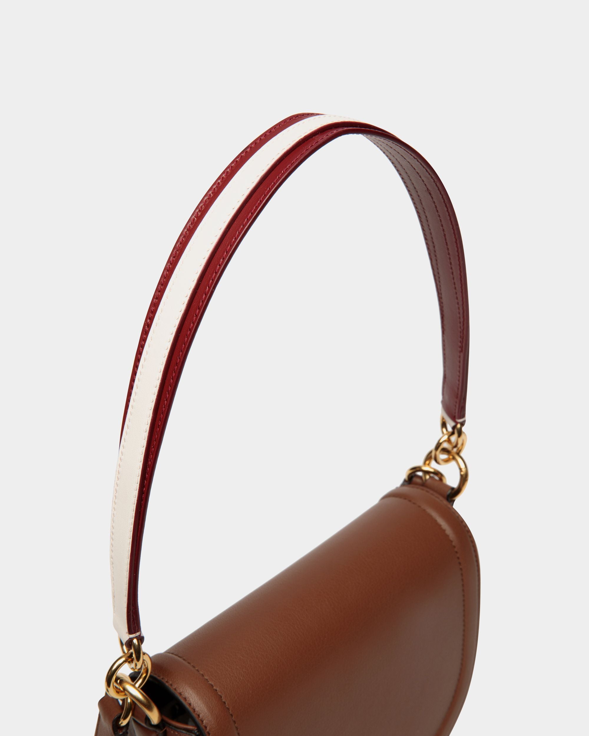 Borsa A Tracolla Code In Pelle Marrone - Donna - Bally - 04