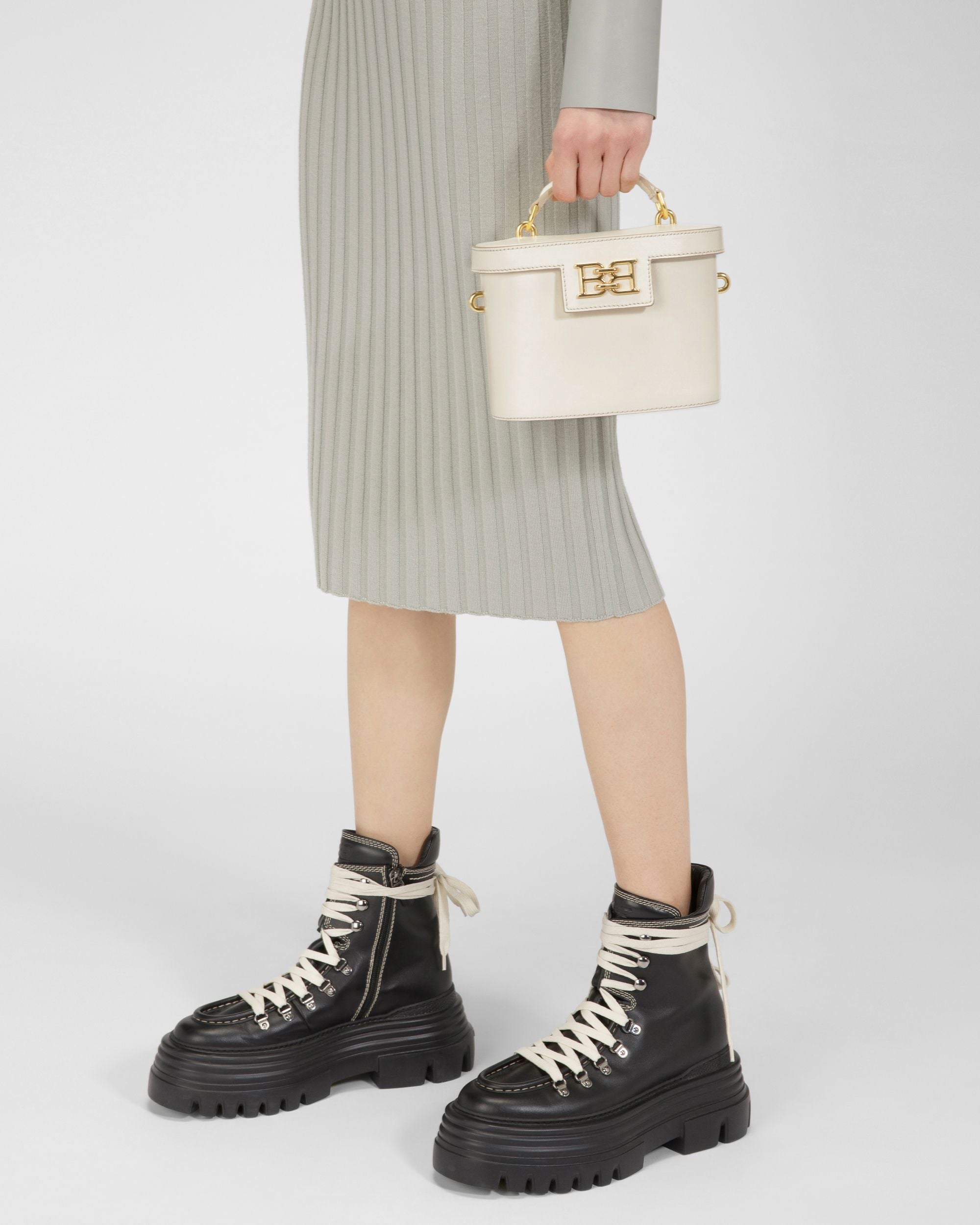 Bengi Borsa A Tracolla In Pelle Avorio - Donna - Bally - 02