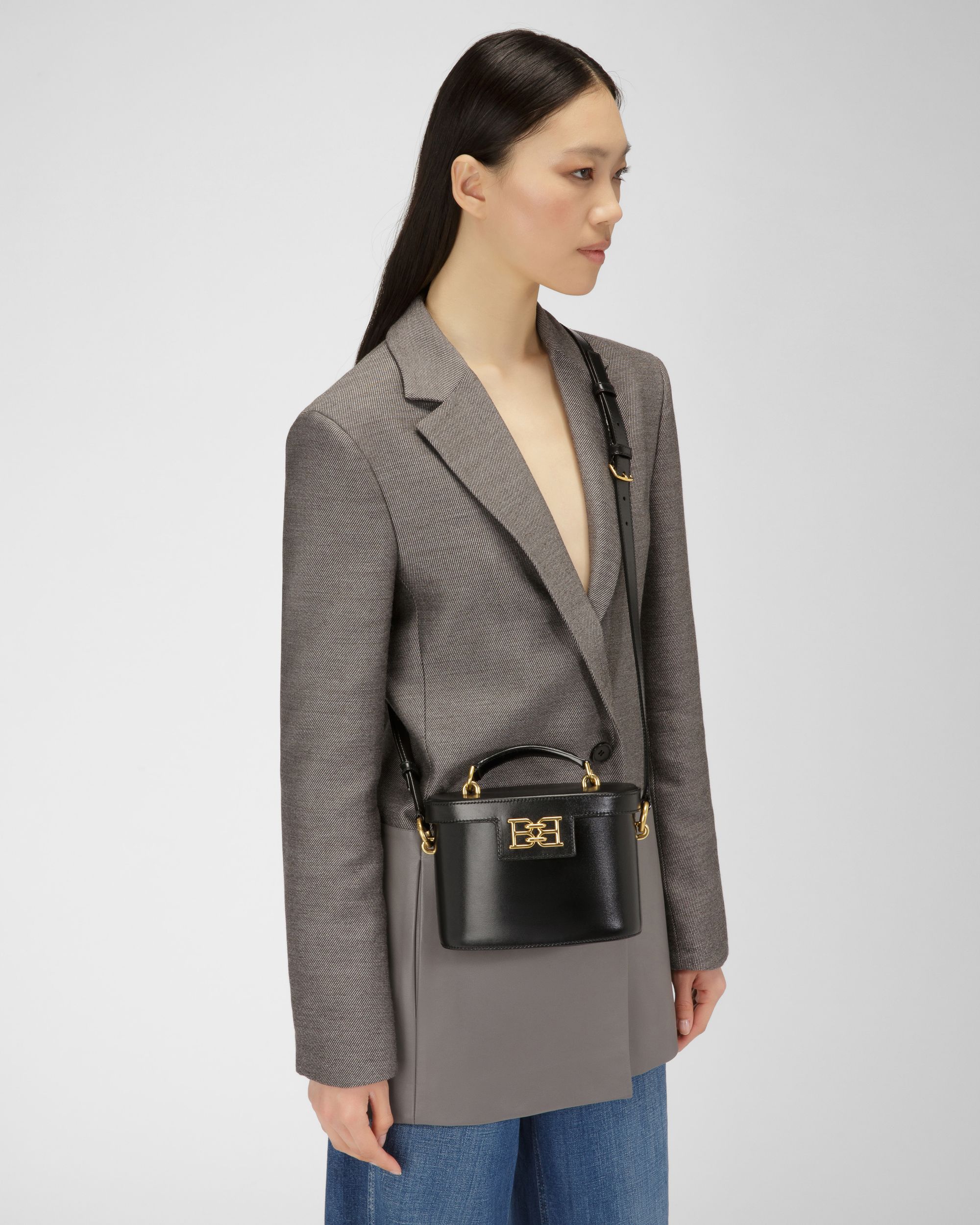 Bengi Borsa A Tracolla In Pelle Nera - Donna - Bally - 02