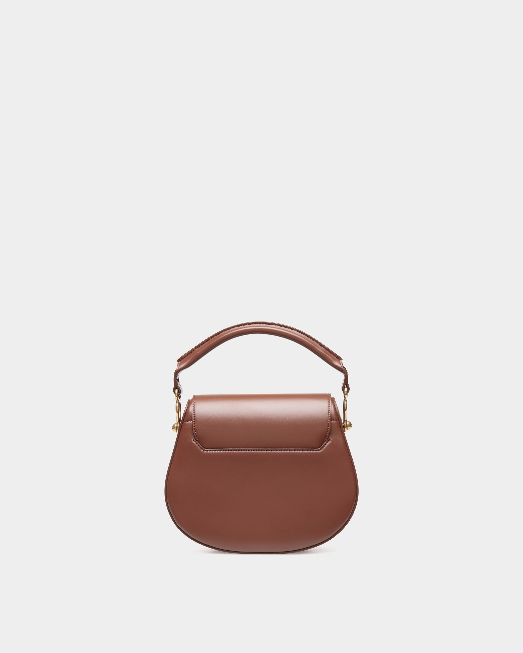 Borsa A Tracolla Lune In Pelle Marrone - Donna - Bally - 02