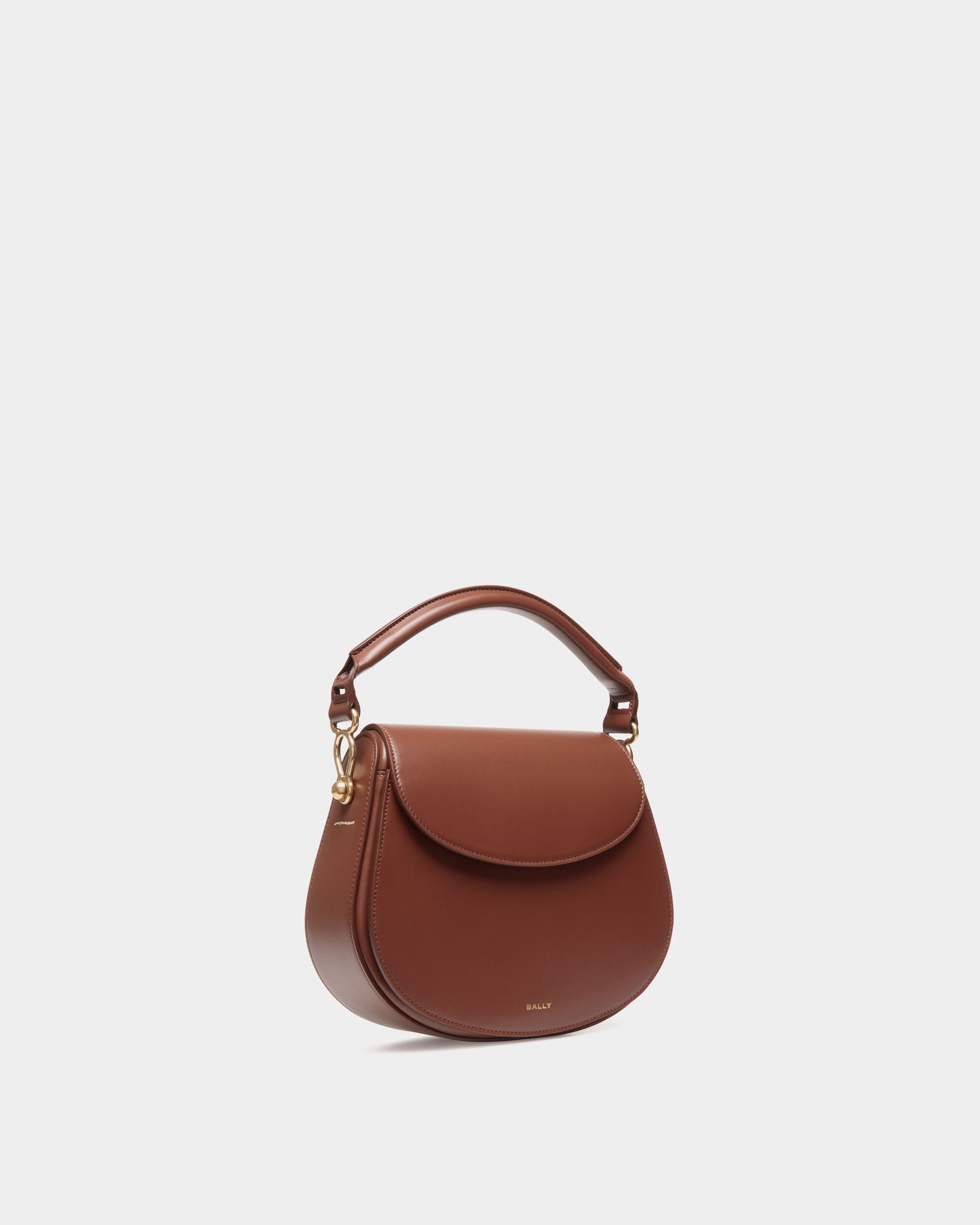 Borsa A Tracolla Lune In Pelle Marrone - Donna - Bally - 04