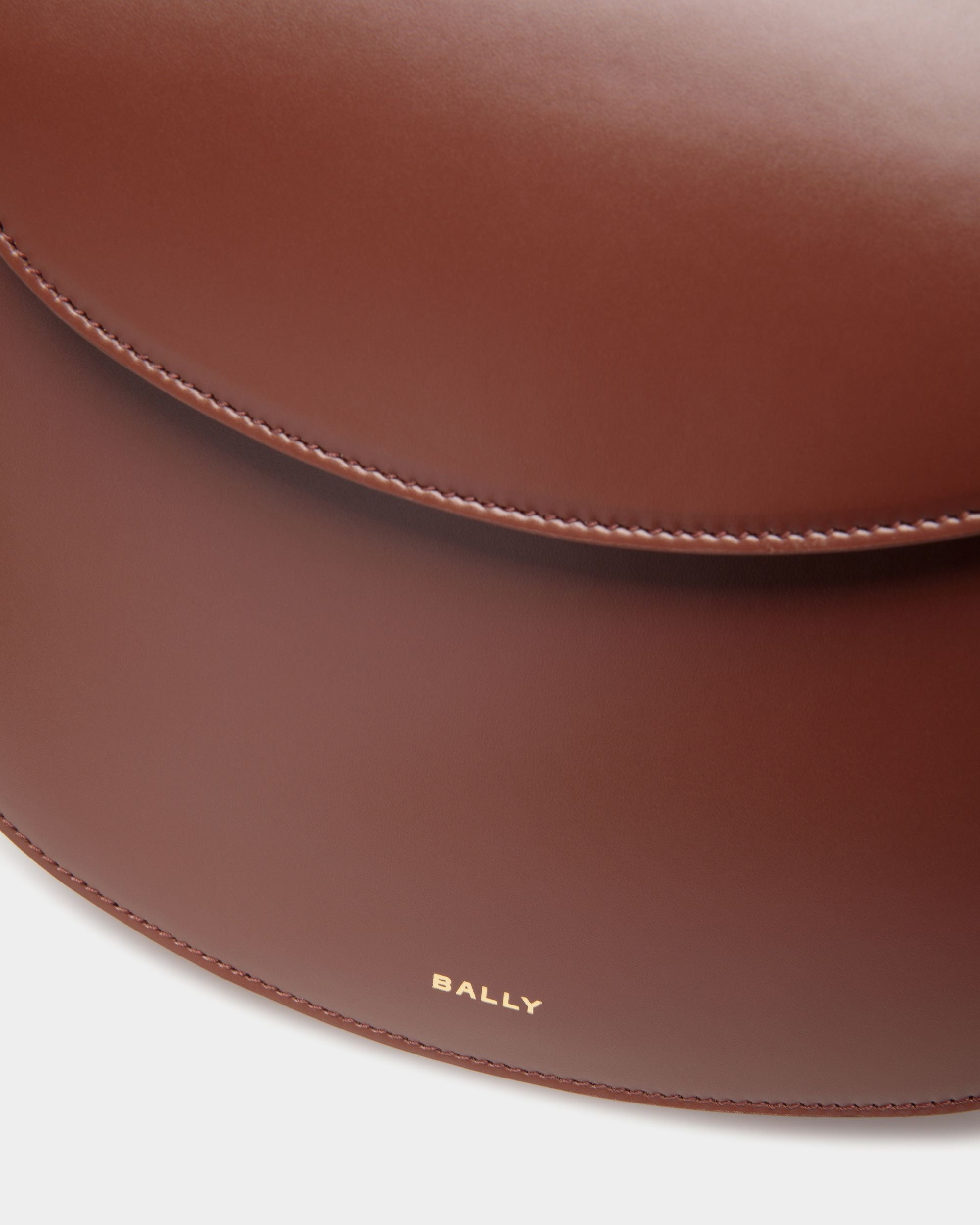 Borsa A Tracolla Lune In Pelle Marrone - Donna - Bally - 04