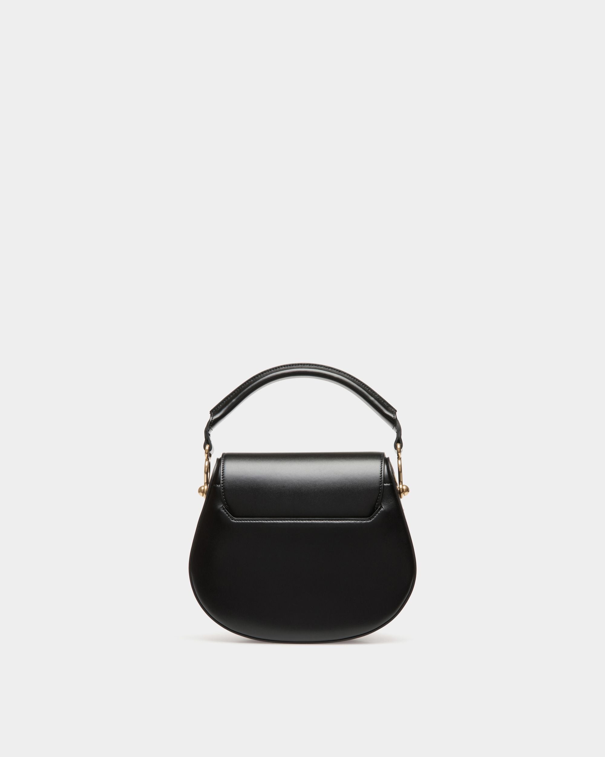 Borsa A Tracolla Lune In Pelle Nera - Donna - Bally - 03