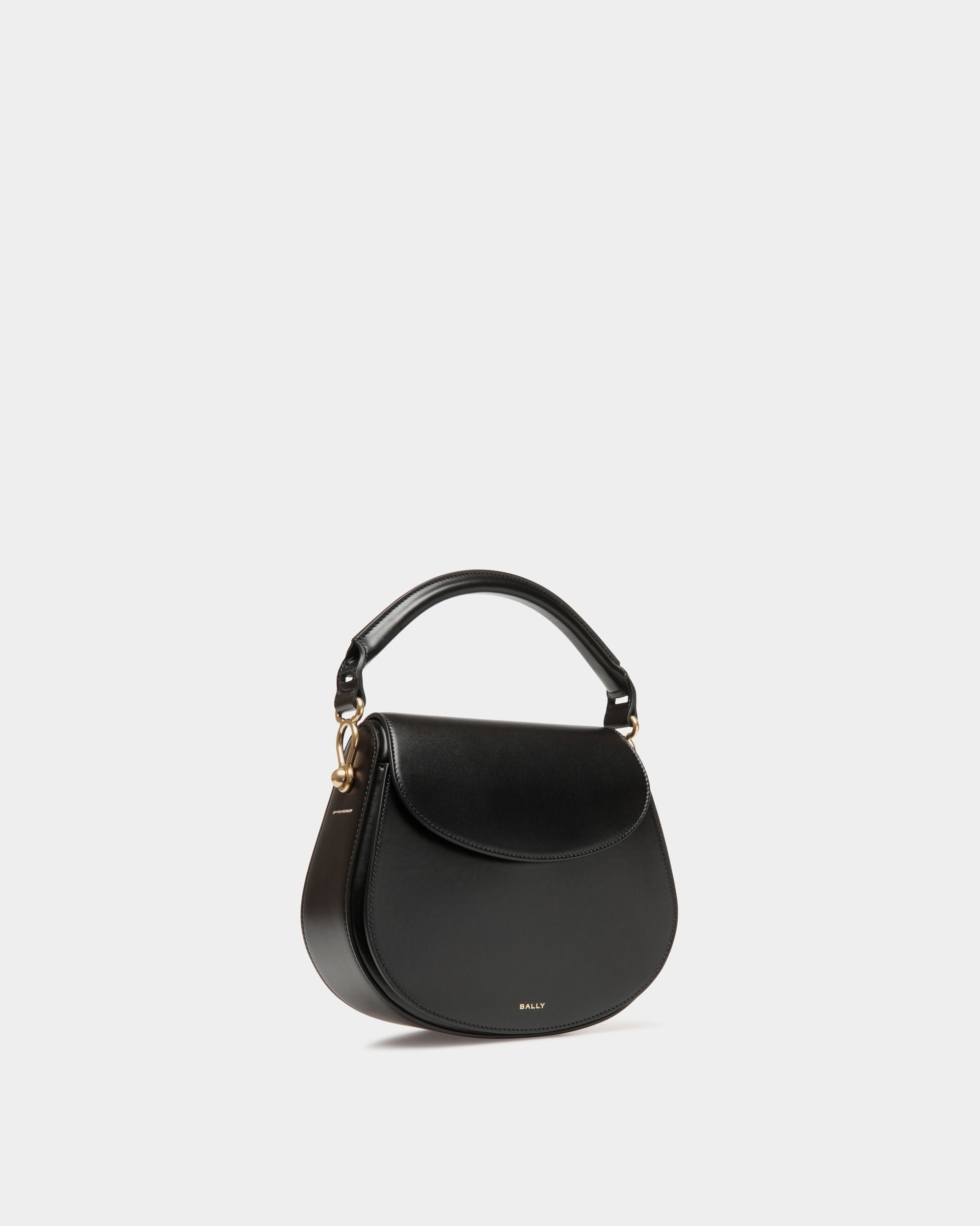 Borsa A Tracolla Lune In Pelle Nera - Donna - Bally - 04