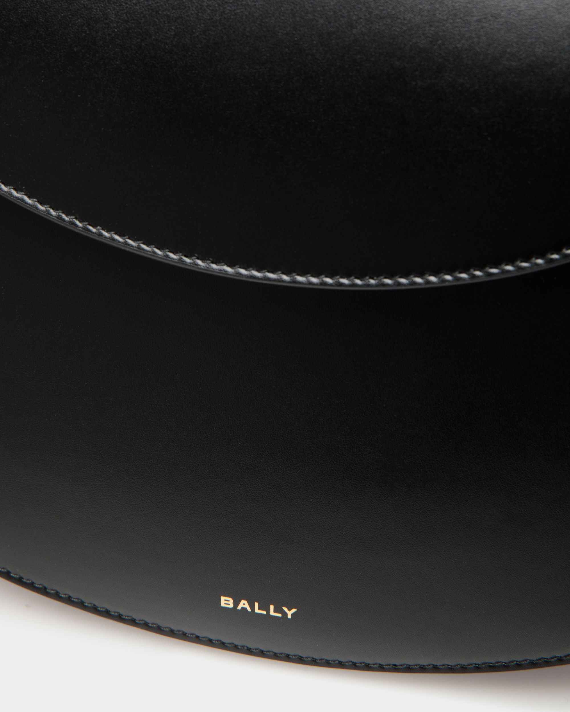 Borsa A Tracolla Lune In Pelle Nera - Donna - Bally - 06