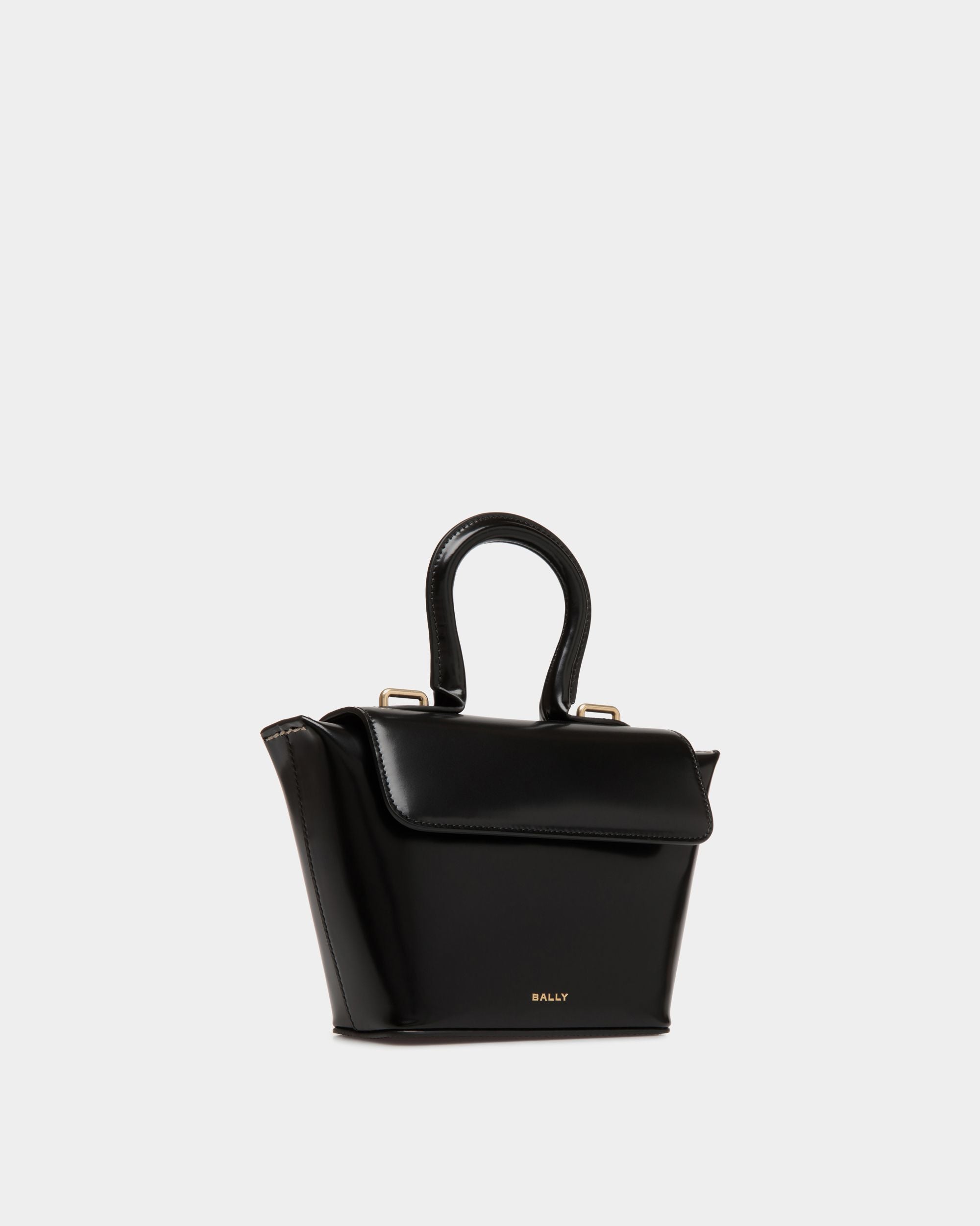 Belle Minibag In Black Brushed Leather - Donna - Bally - 04