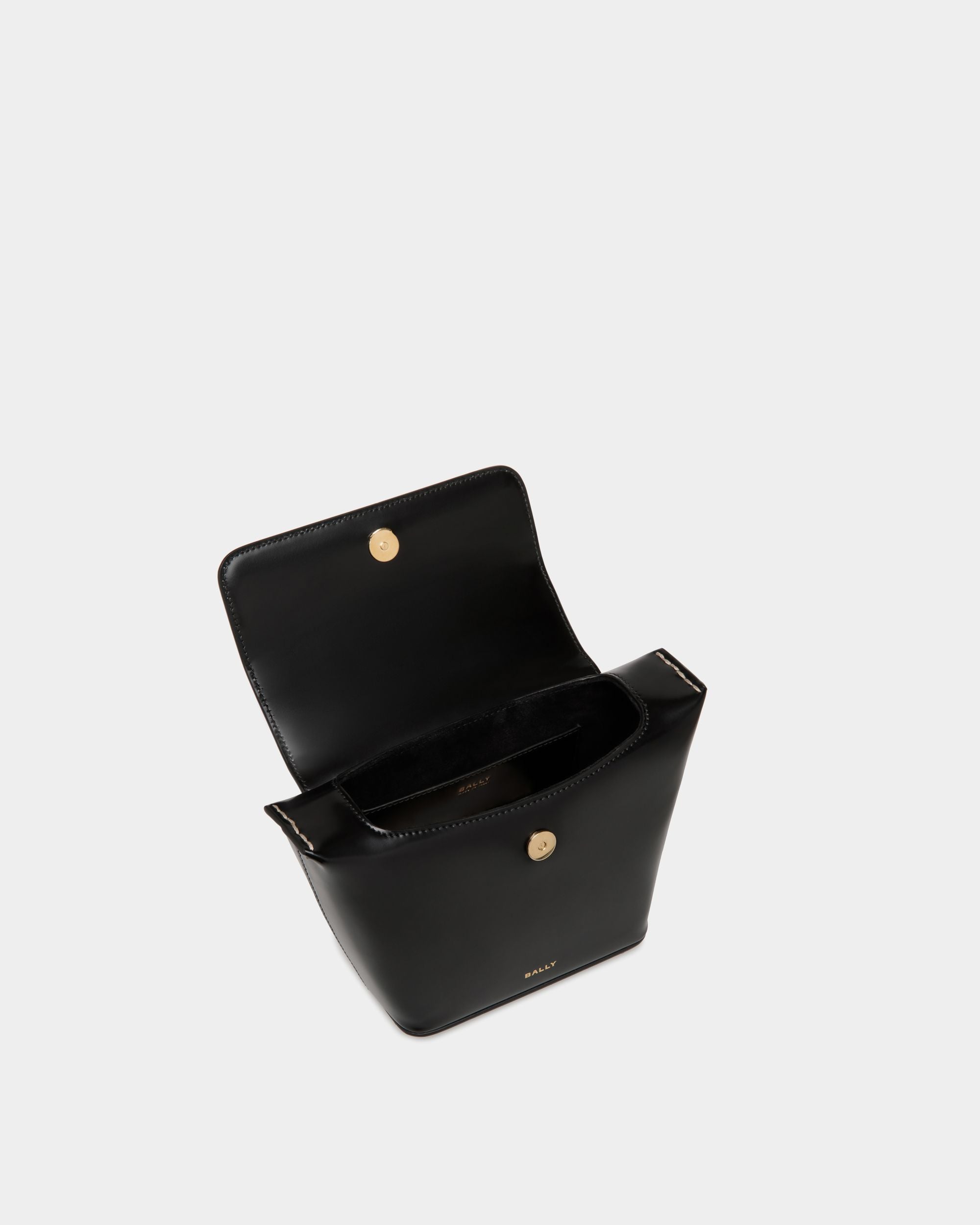 Belle Minibag In Black Brushed Leather - Donna - Bally - 05