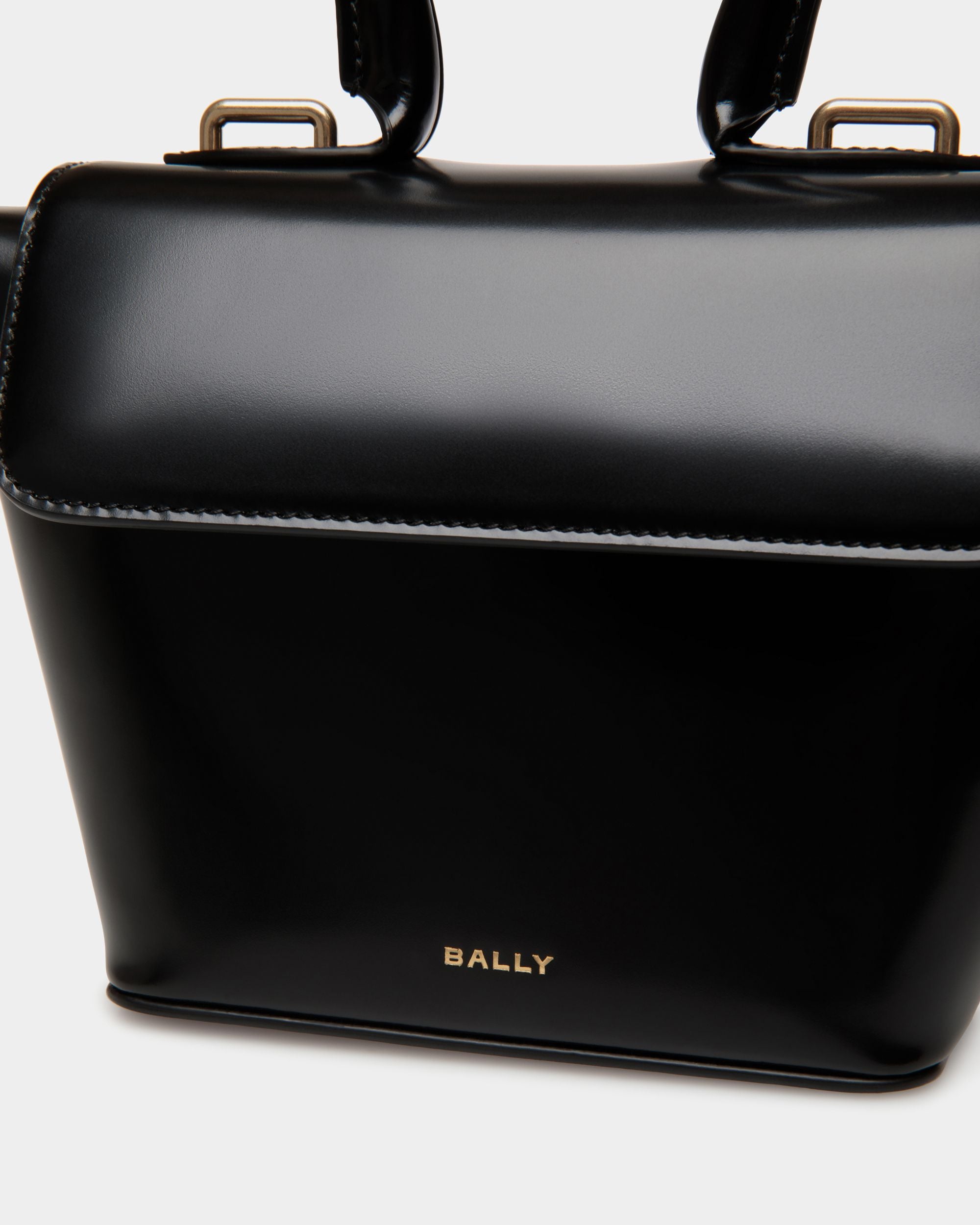 Belle Minibag In Black Brushed Leather - Donna - Bally - 06