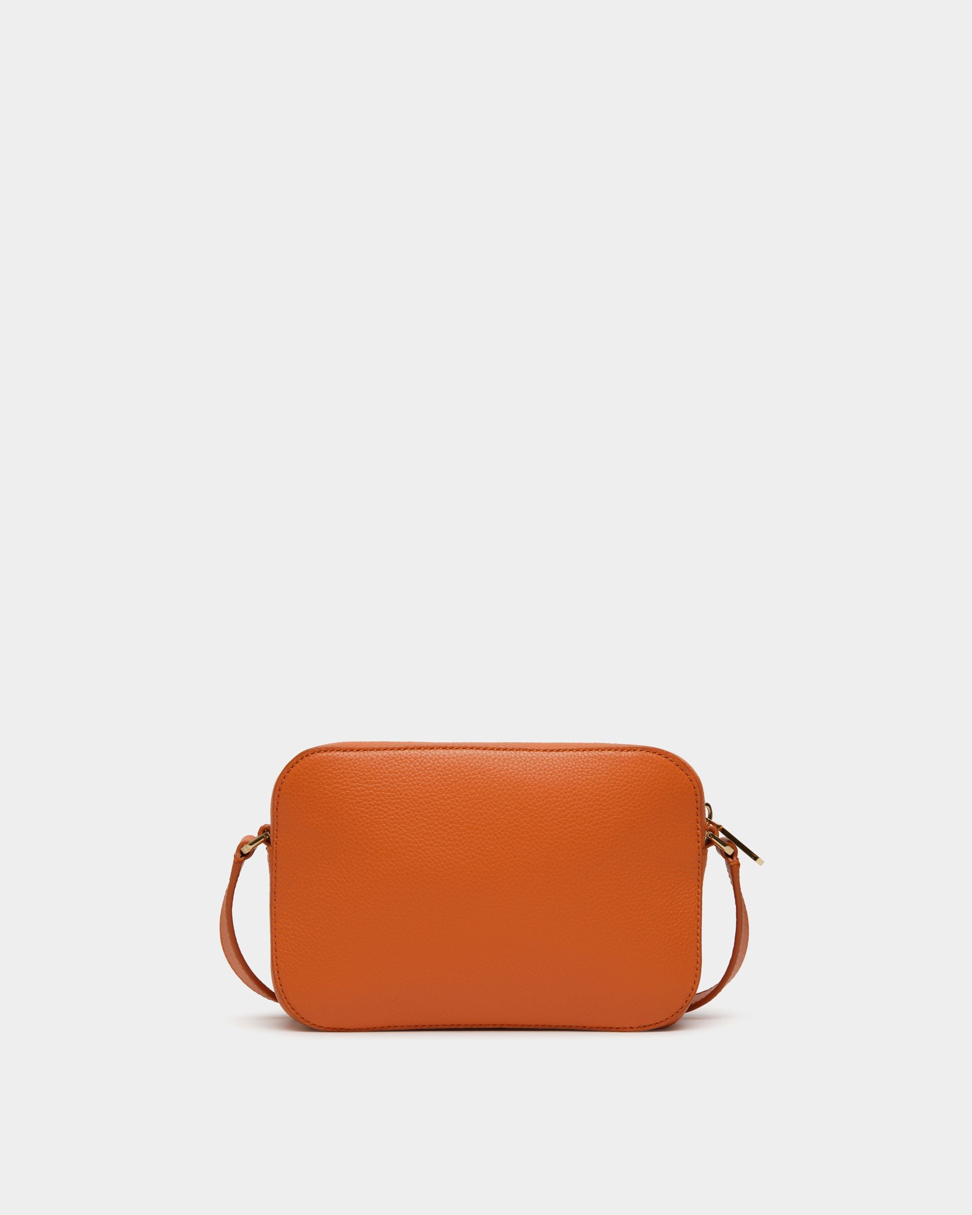 Borsa A Tracolla Piccola Lock Me In Pelle Granata Koi Orange - Donna - Bally - 01