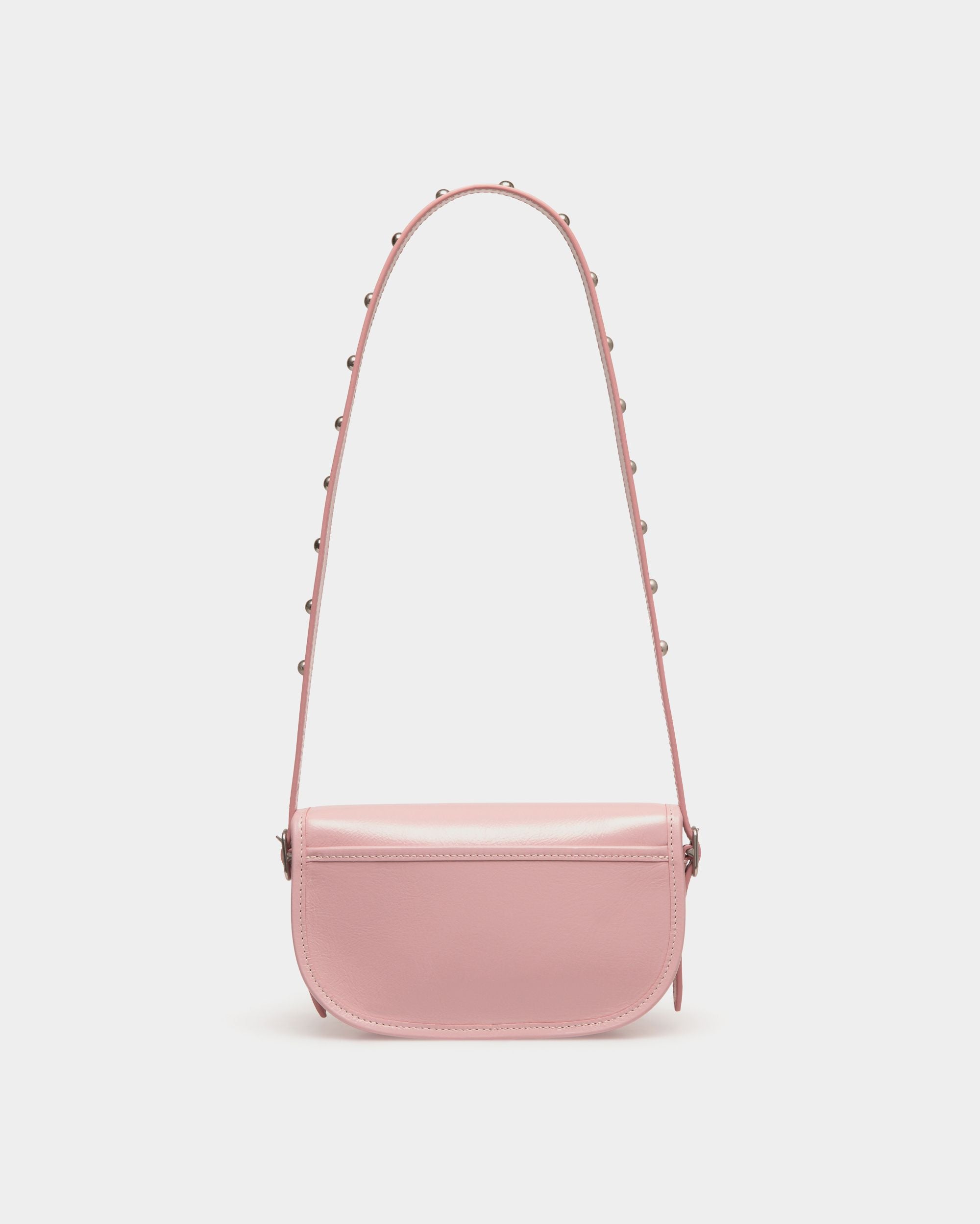 Borsa Mini Beckett In Pelle Rosa Con Spilla Bally Pin - Donna - Bally - 03