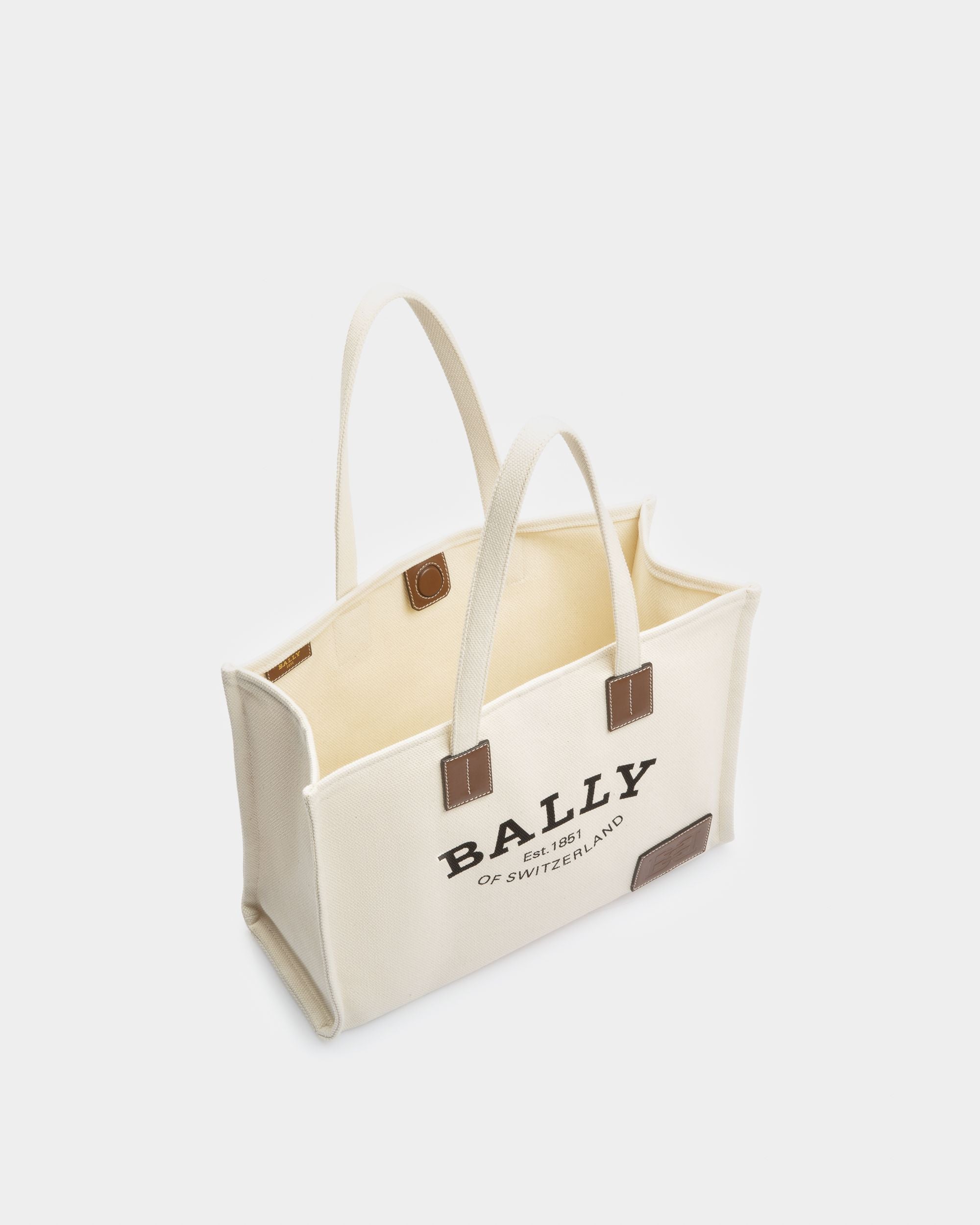 Crystalia Tote Bag In Tessuto Color Naturale - Donna - Bally - 04