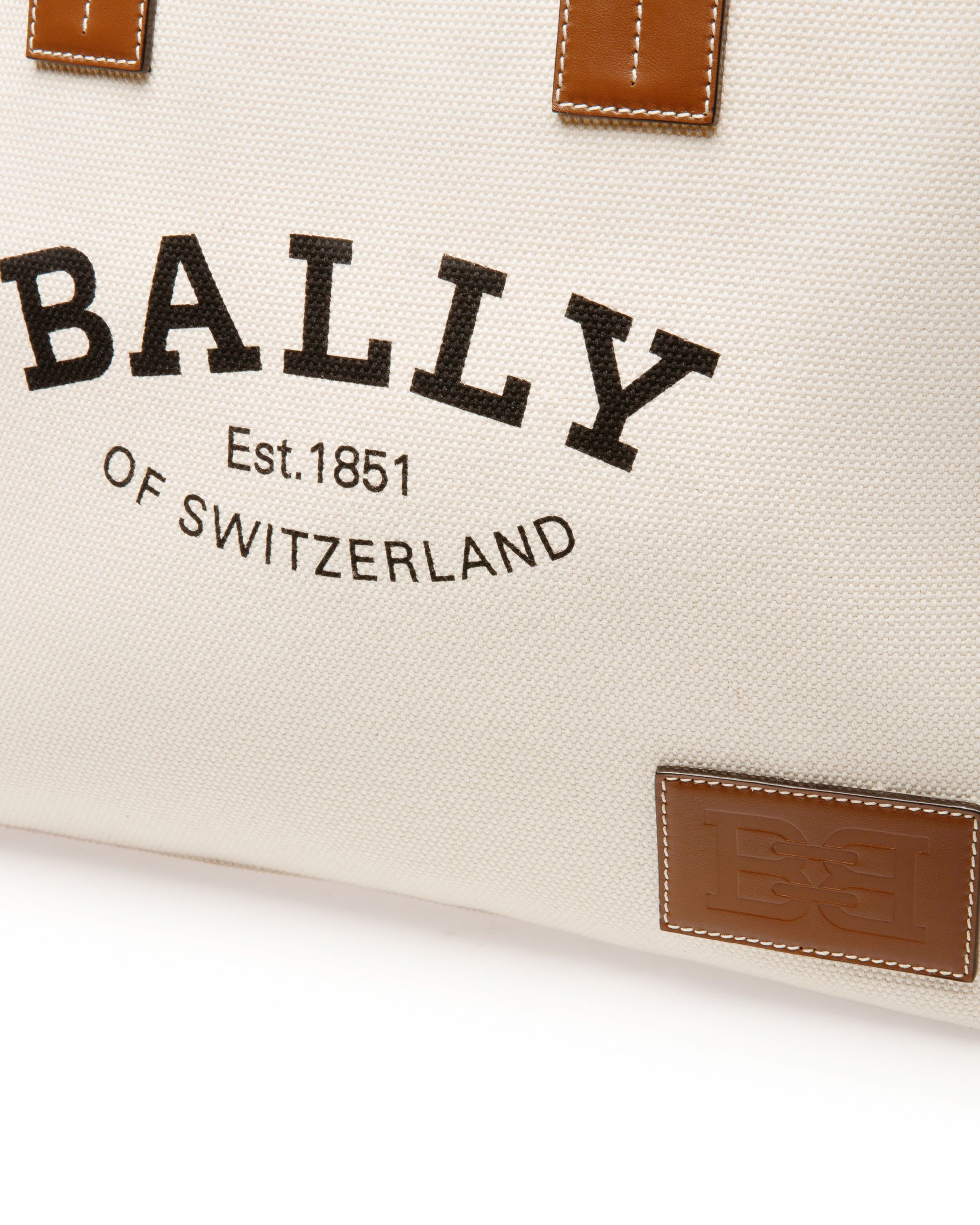 Crystalia Tote Bag In Tessuto Color Naturale - Donna - Bally - 05