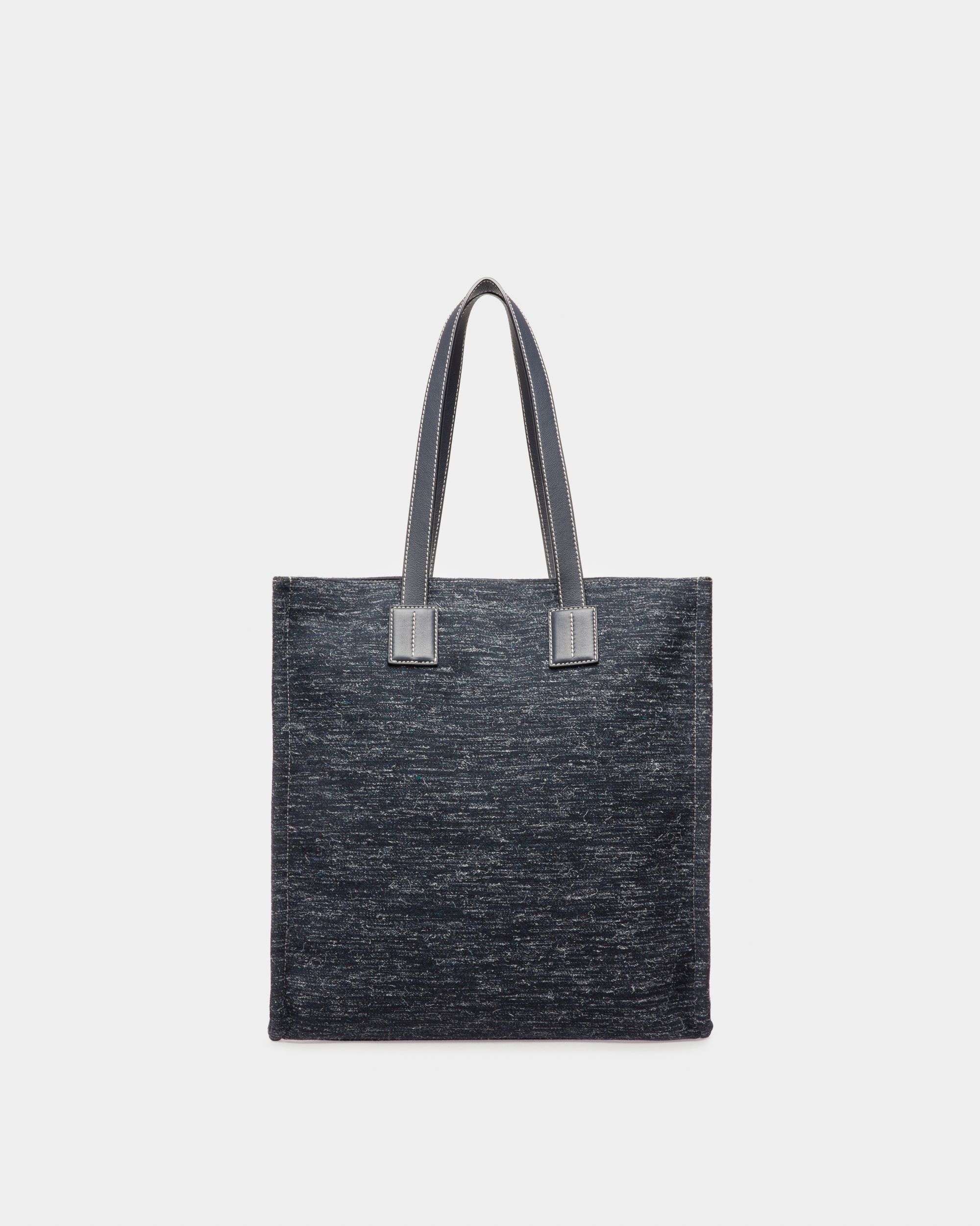 Crystalia Tote Bag In Tessuto Blu Navy - Donna - Bally - 03