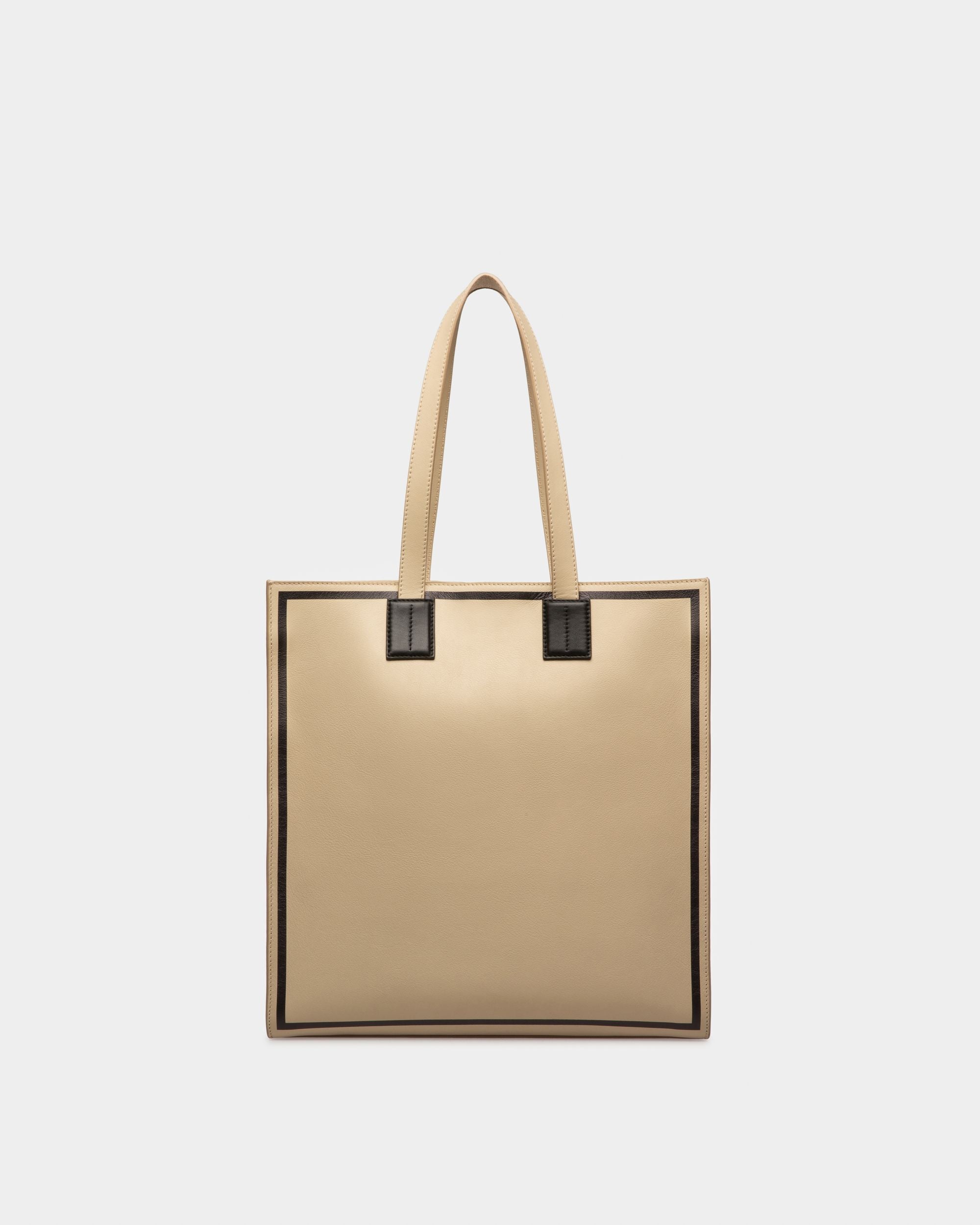 Crystalia Tote Bag In Pelle Beige Chiaro - Donna - Bally - 03