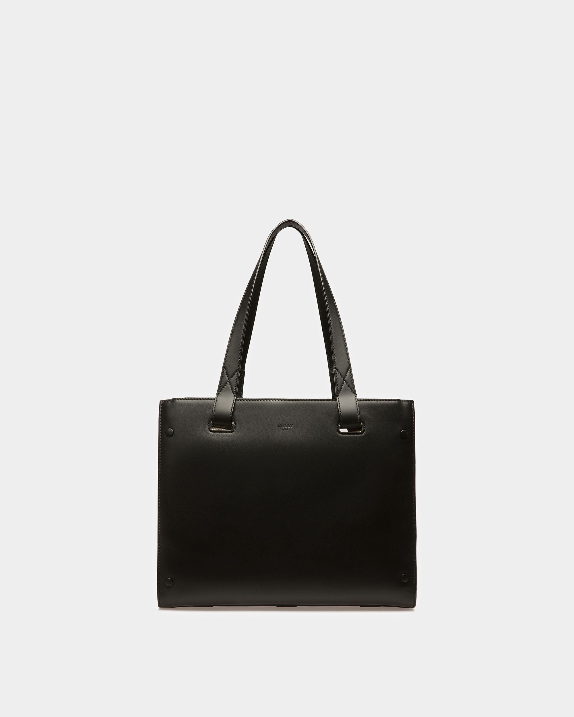 Arystea Tote Bag In Pelle Nera - Donna - Bally - 07