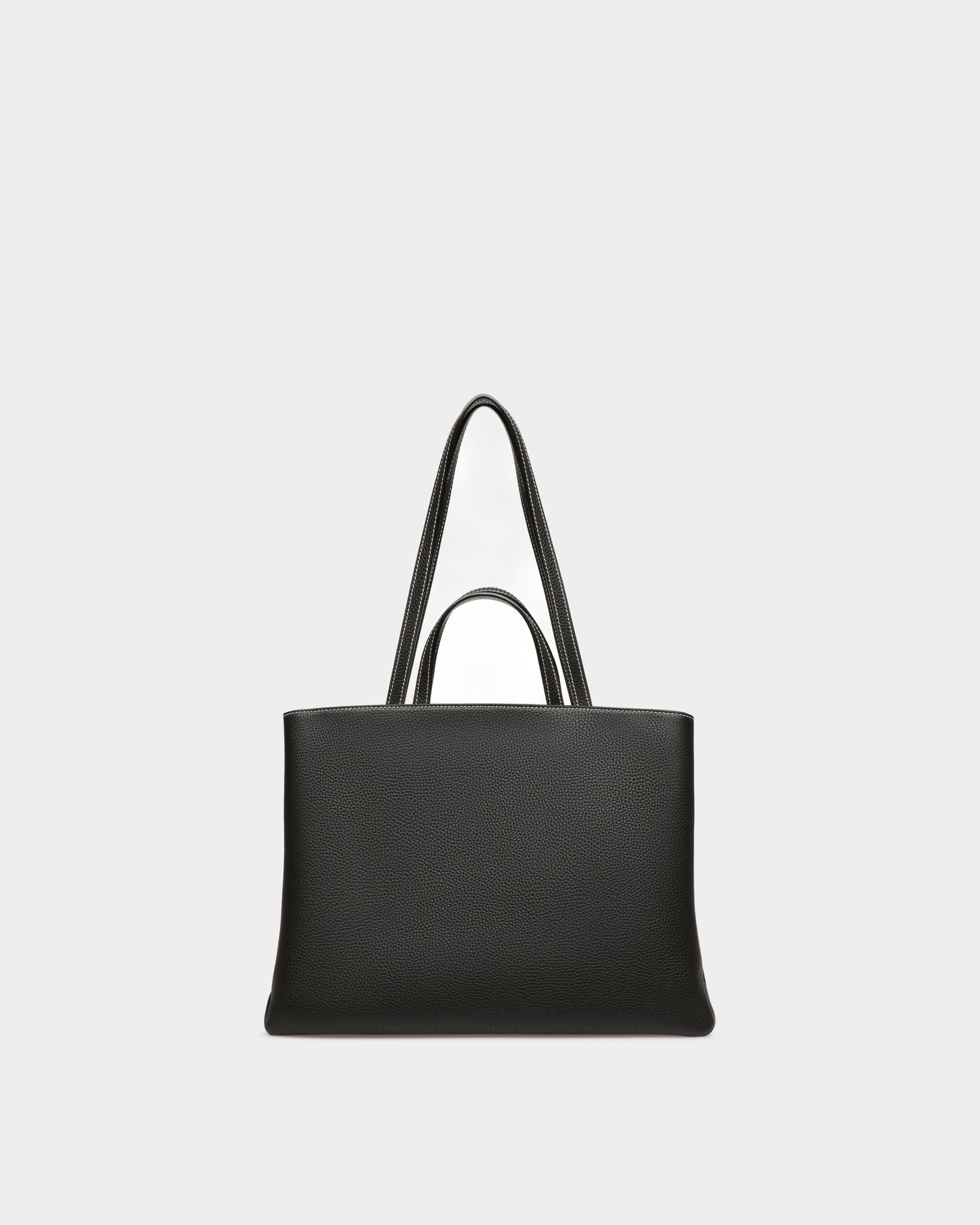 Lya Tote Bag In Pelle Nera - Donna - Bally - 03