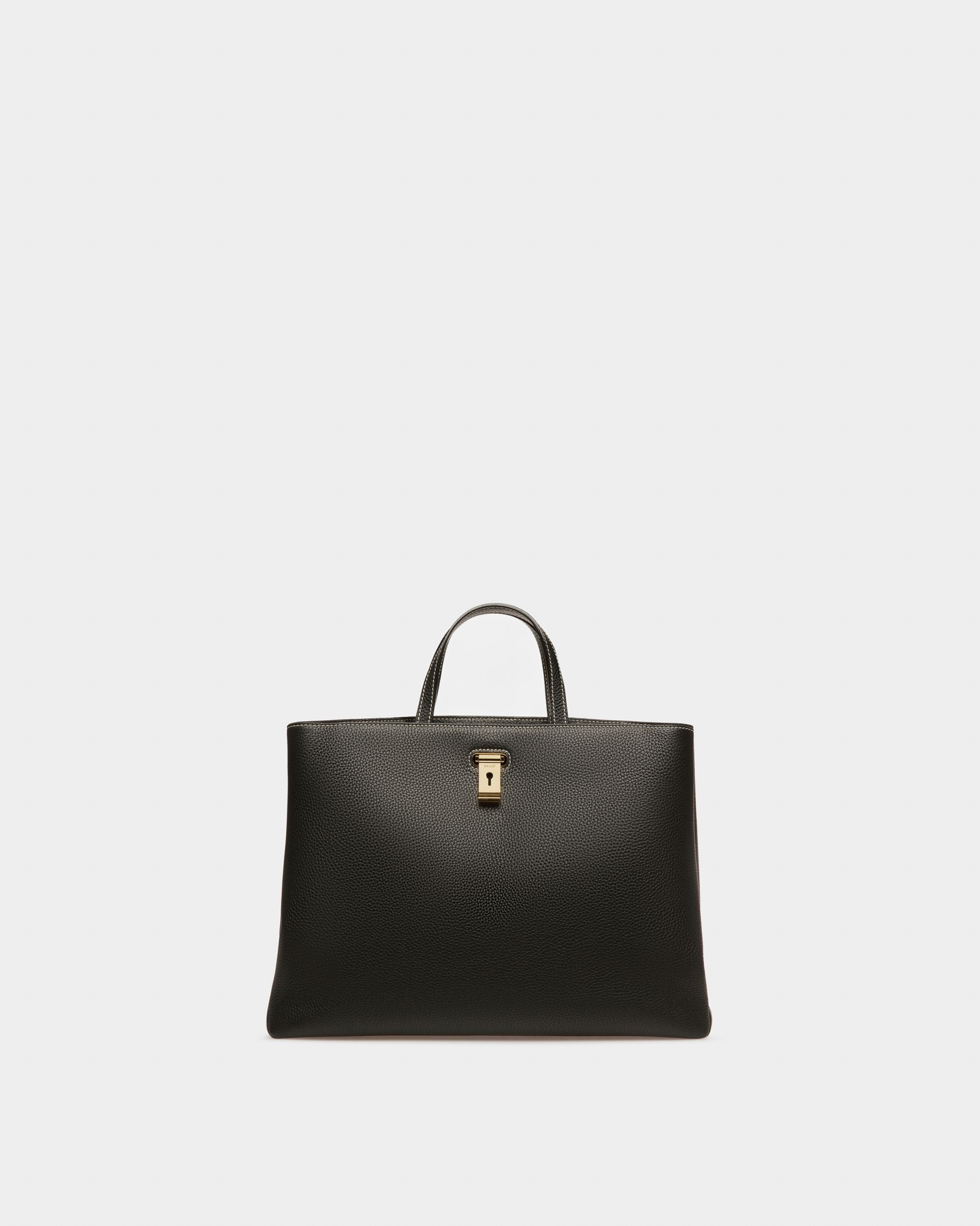 Lya Tote Bag In Pelle Nera - Donna - Bally - 07