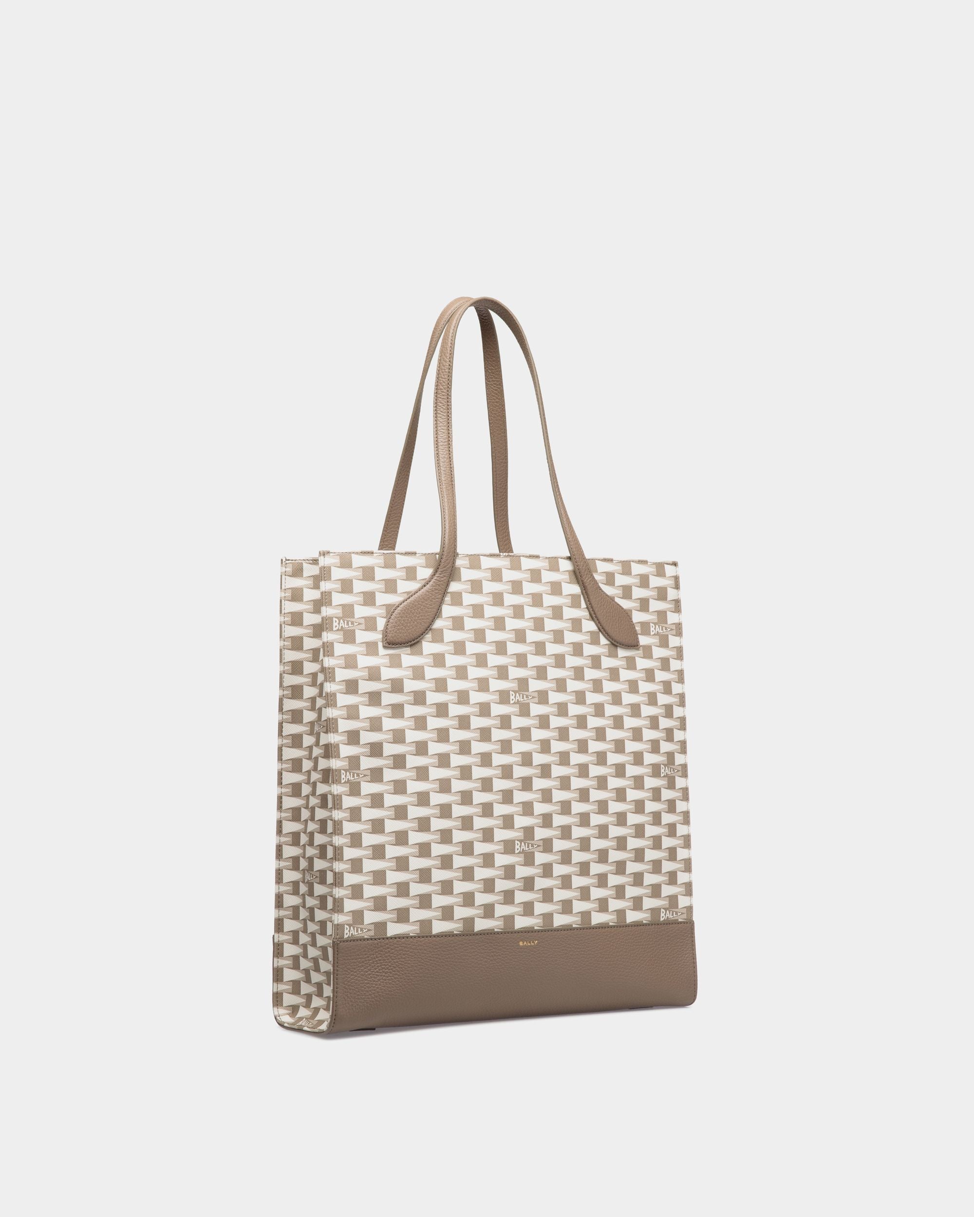 Tote Bag Keep On In TPU Grigio Talpa Con Stampa Pennant - Donna - Bally - 03