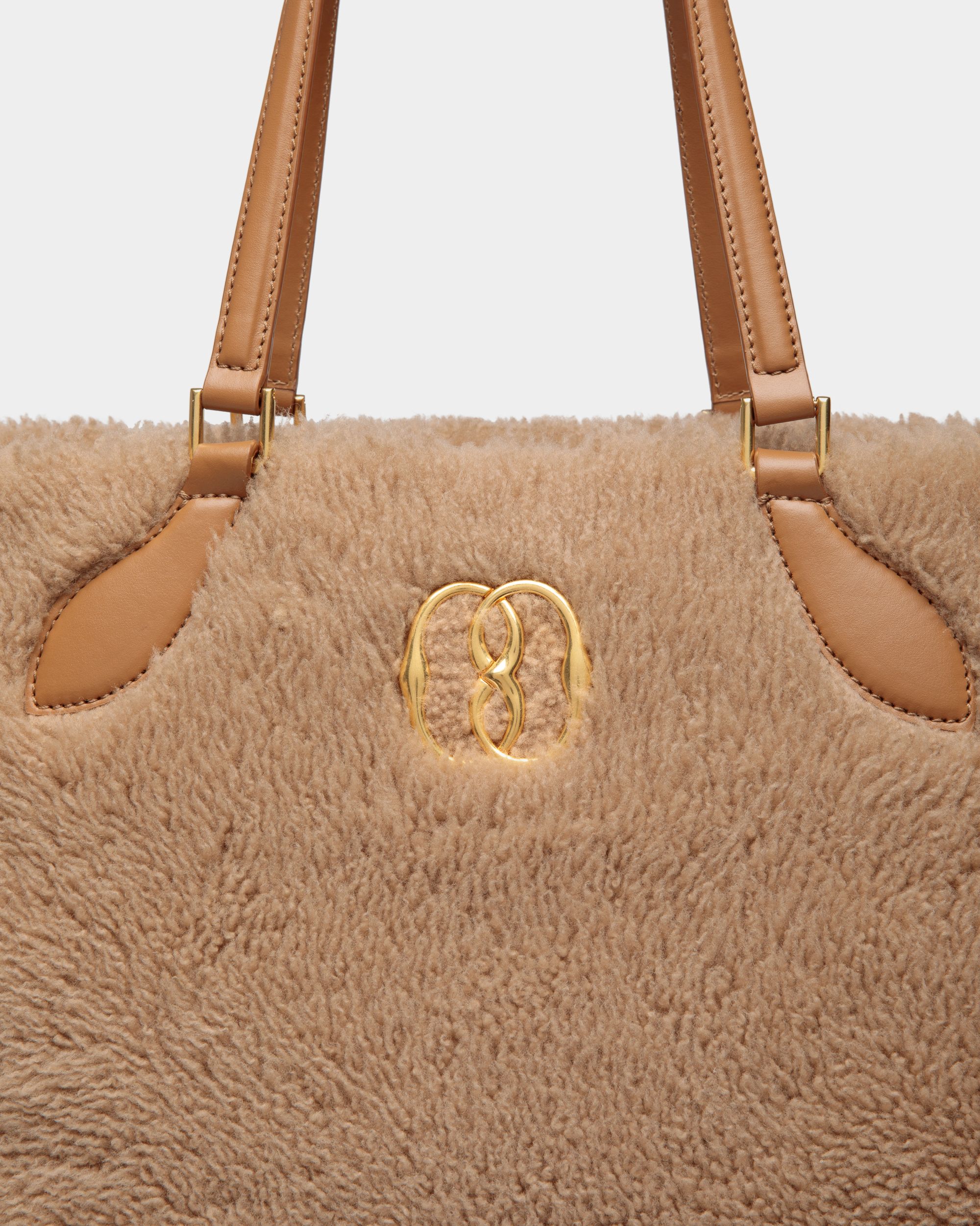 Tote Bag Emblem In Lana Beige - Donna - Bally - 05
