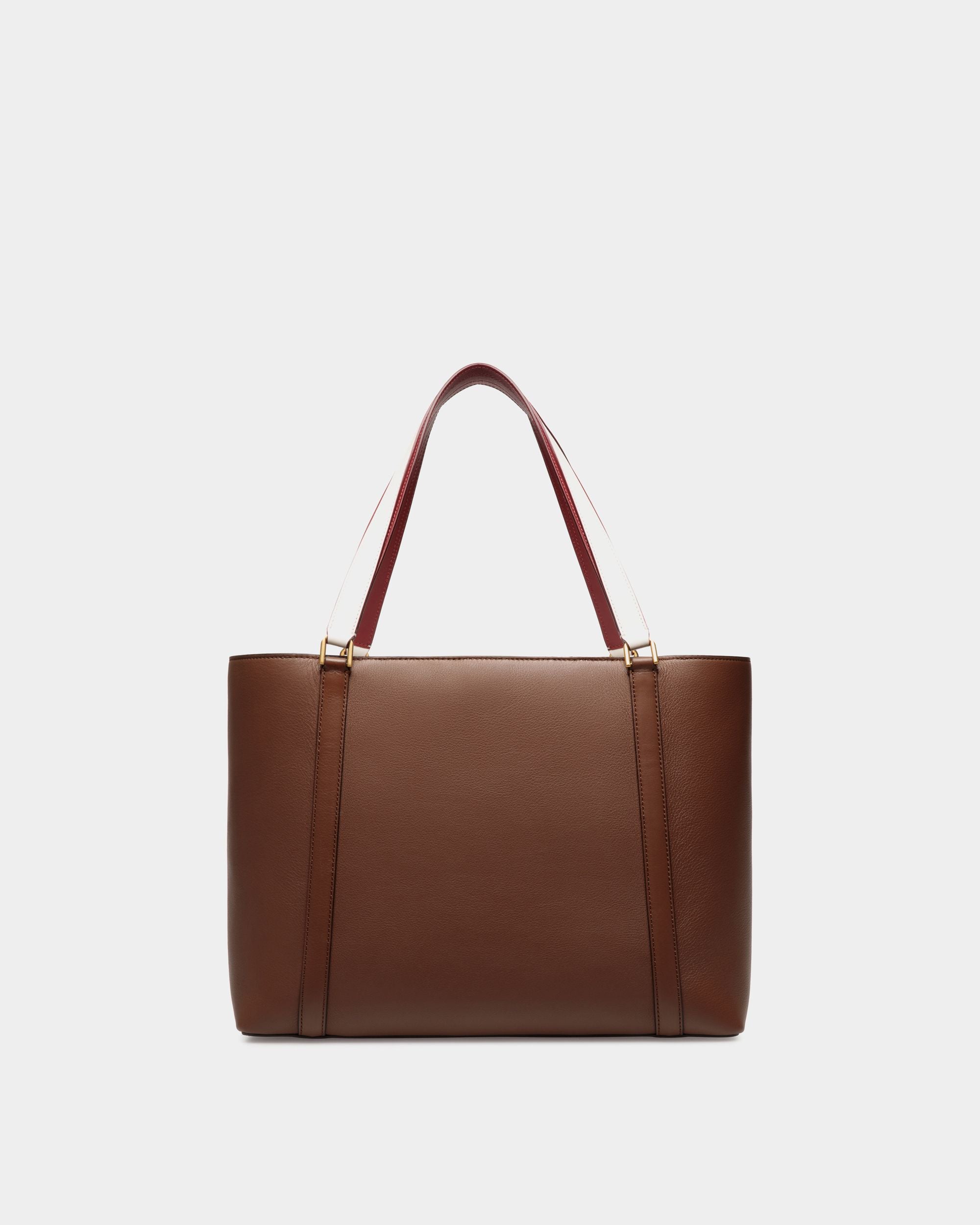 Tote Bag Code In Pelle Marrone - Donna - Bally - 02