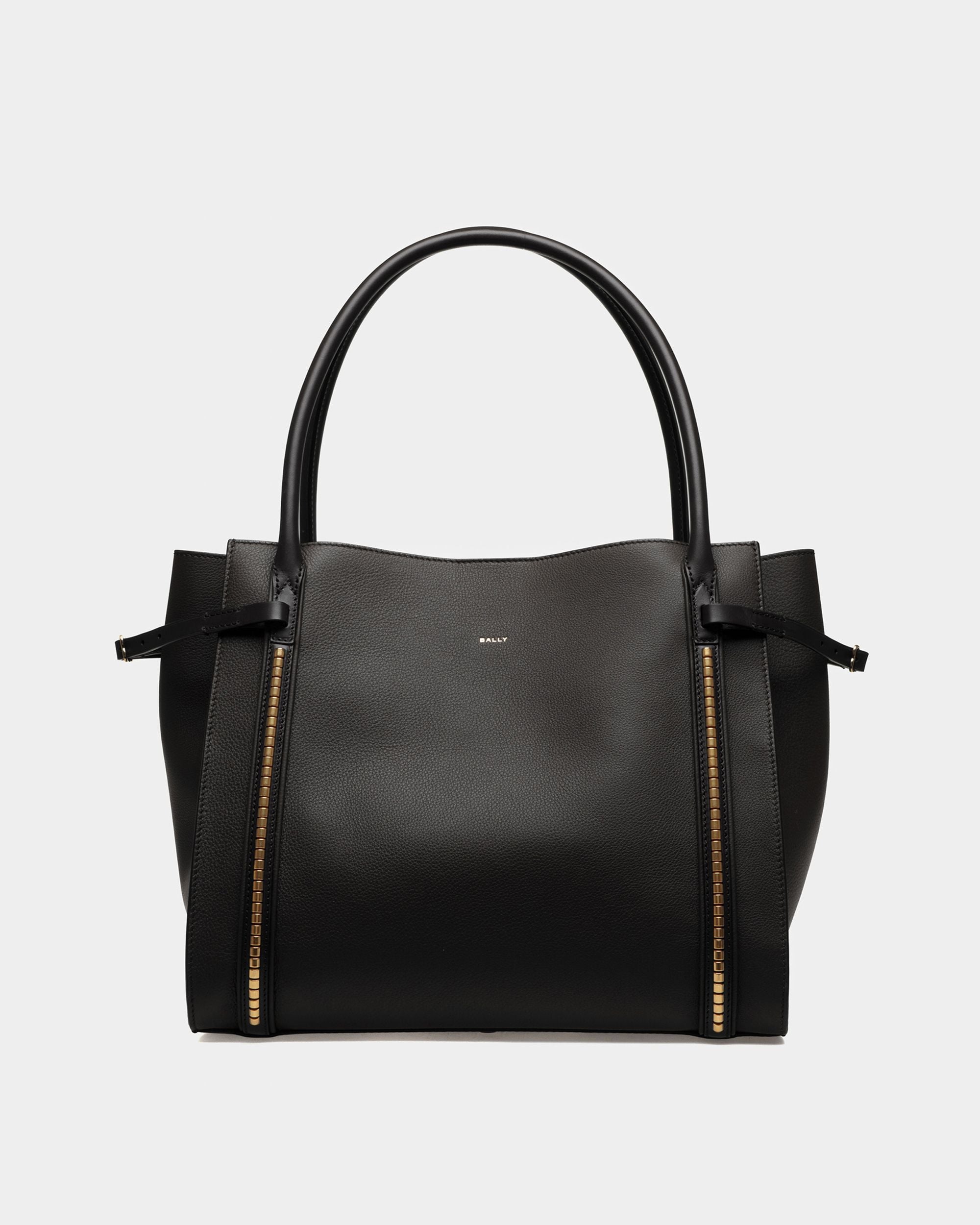 Tote Bag Chesney Large In Pelle Nera - Donna - Bally - 01