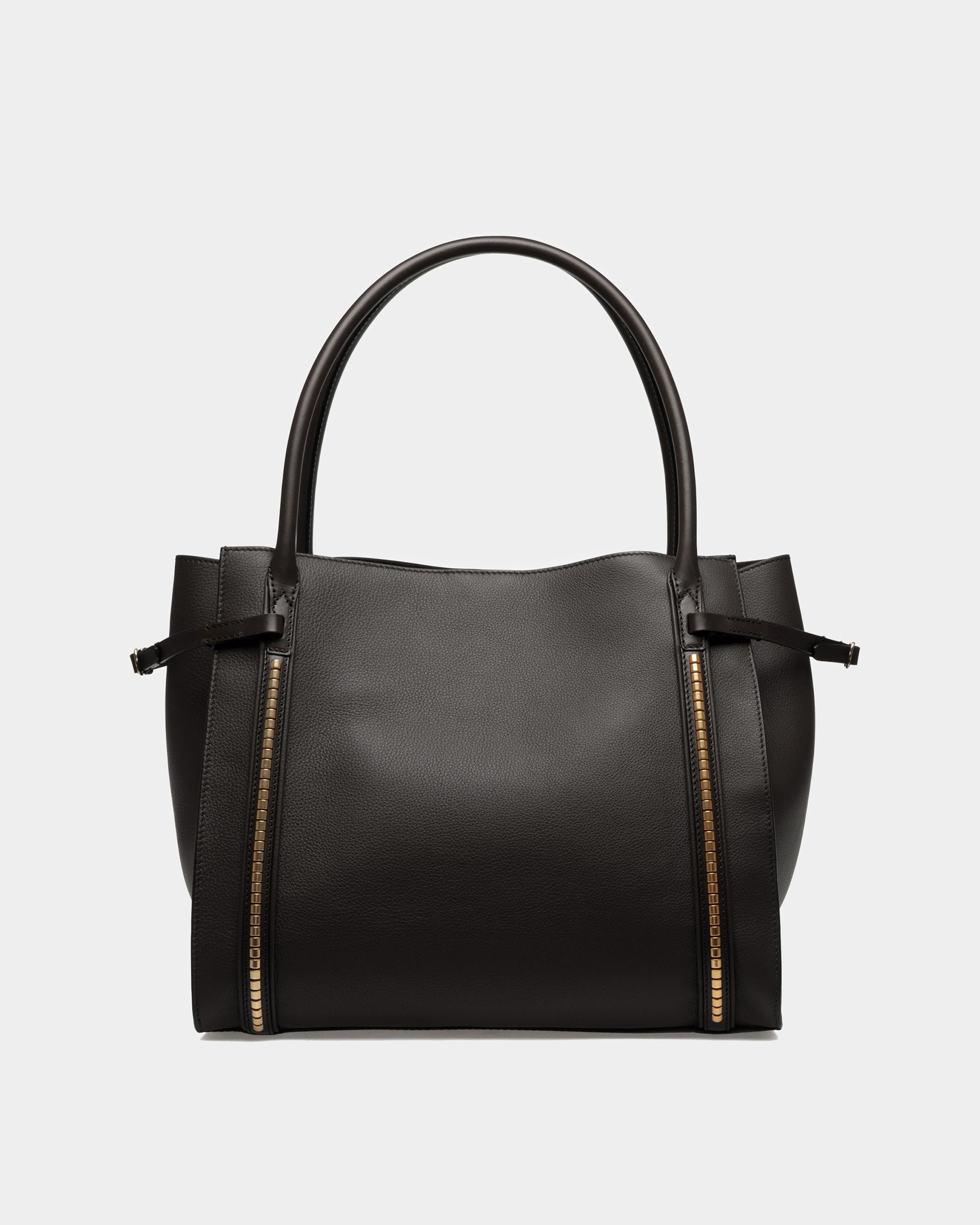Tote Bag Chesney Large In Pelle Nera - Donna - Bally - 03