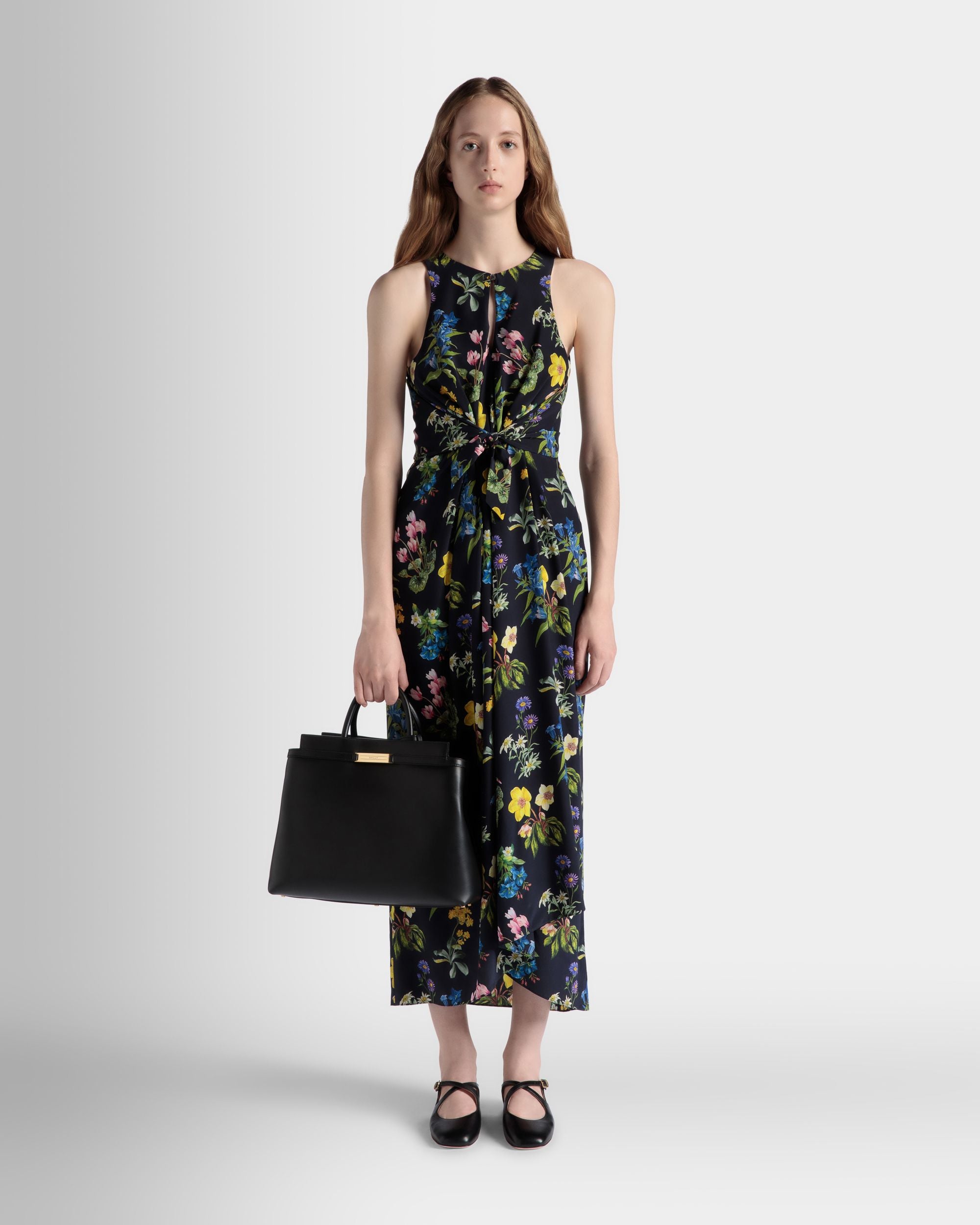 Tote Bag Deco In Pelle Nera - Donna - Bally - 02