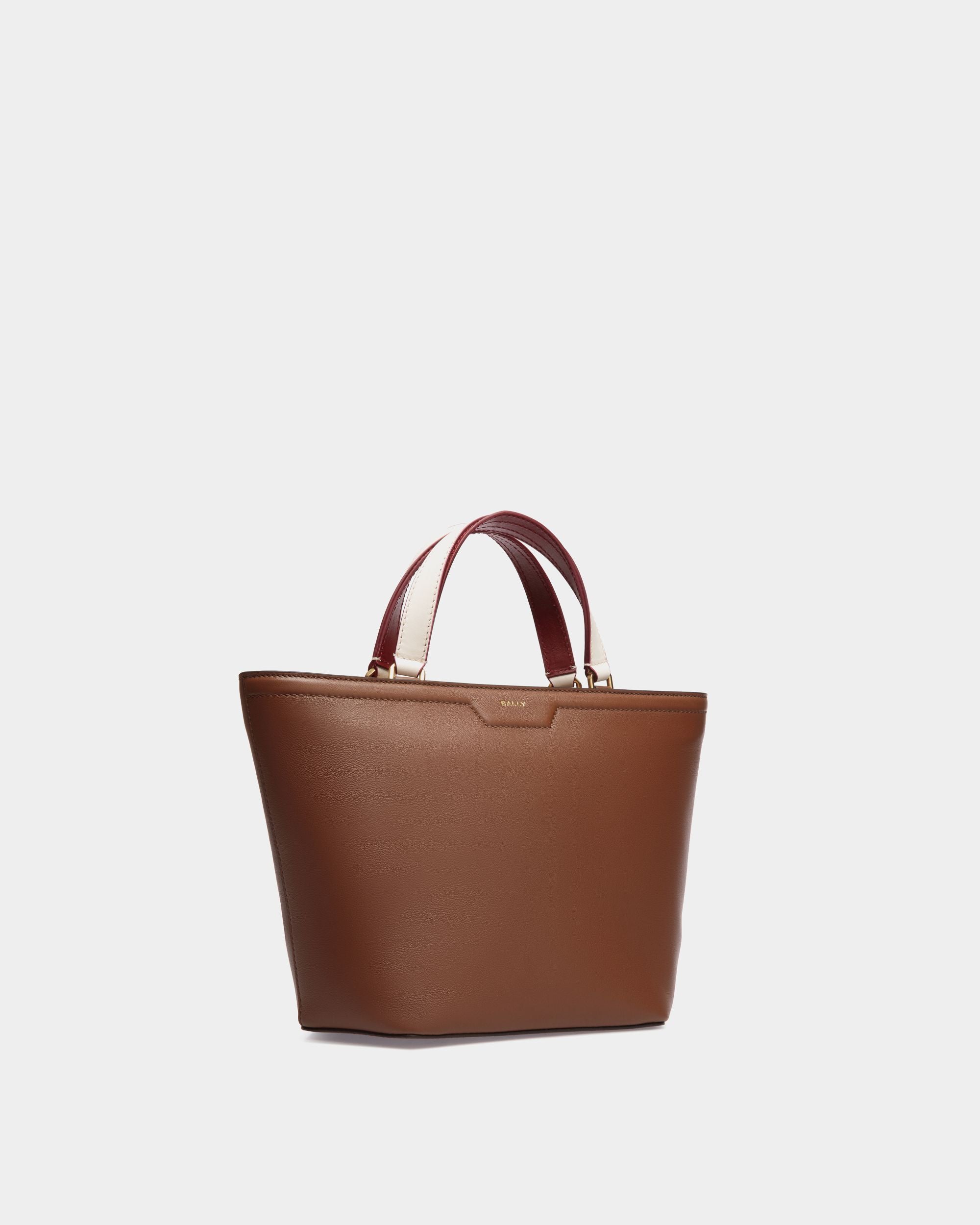 Tote Bag Piccola Code In Pelle Marrone - Donna - Bally - 03