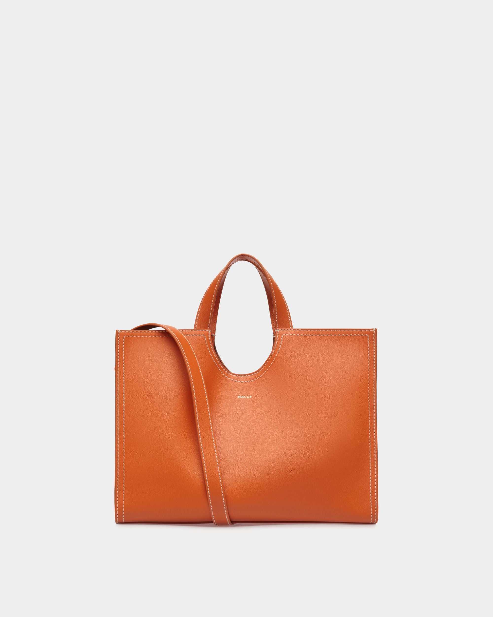 Tote Bag Easy Bally In Pelle Koi Orange - Donna - Bally - 01