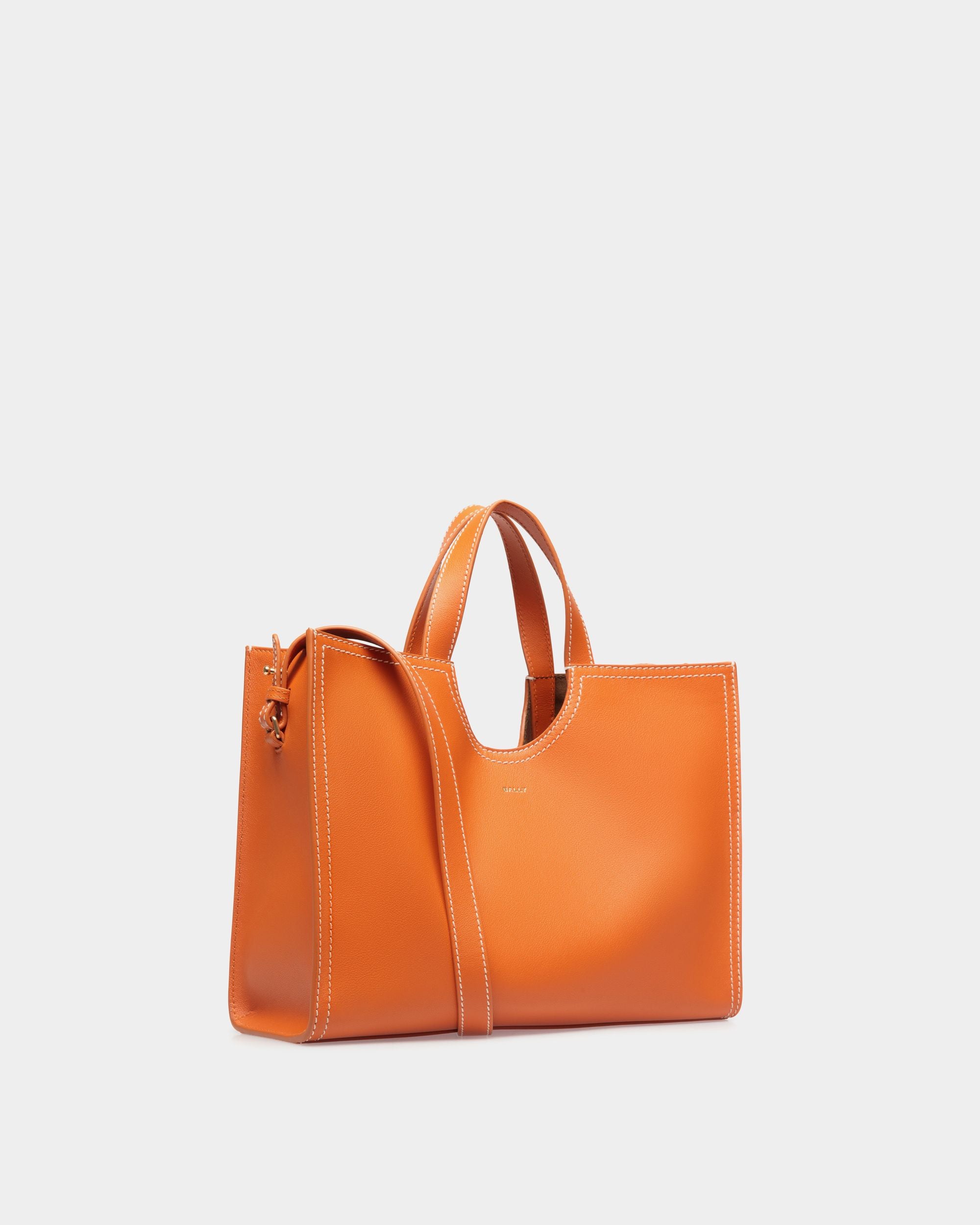 Tote Bag Easy Bally In Pelle Koi Orange - Donna - Bally - 03
