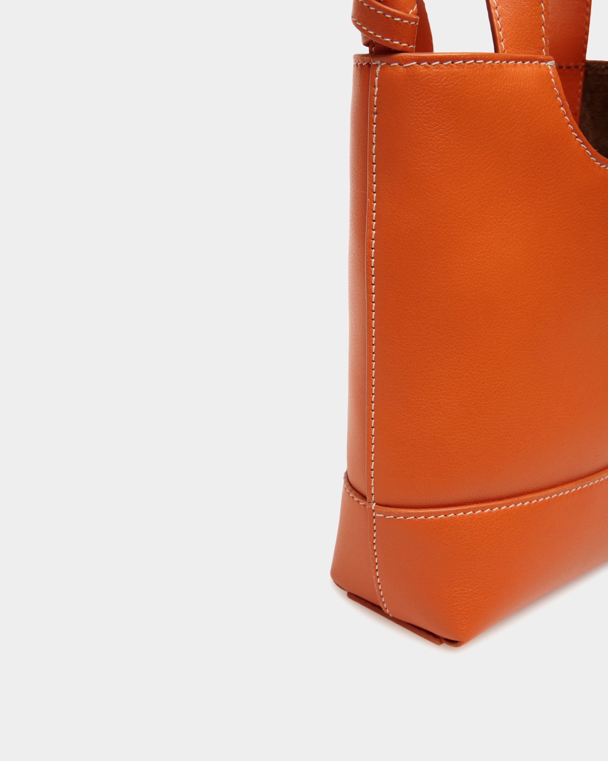 Tote Bag Piccola Easy Bally In Pelle Koi Orange - Donna - Bally - 04