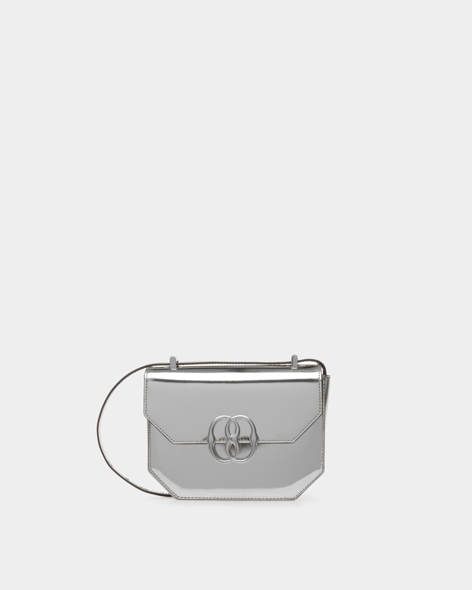 Borsa Mini Emblem In Pelle Argento - Donna - Bally - 01