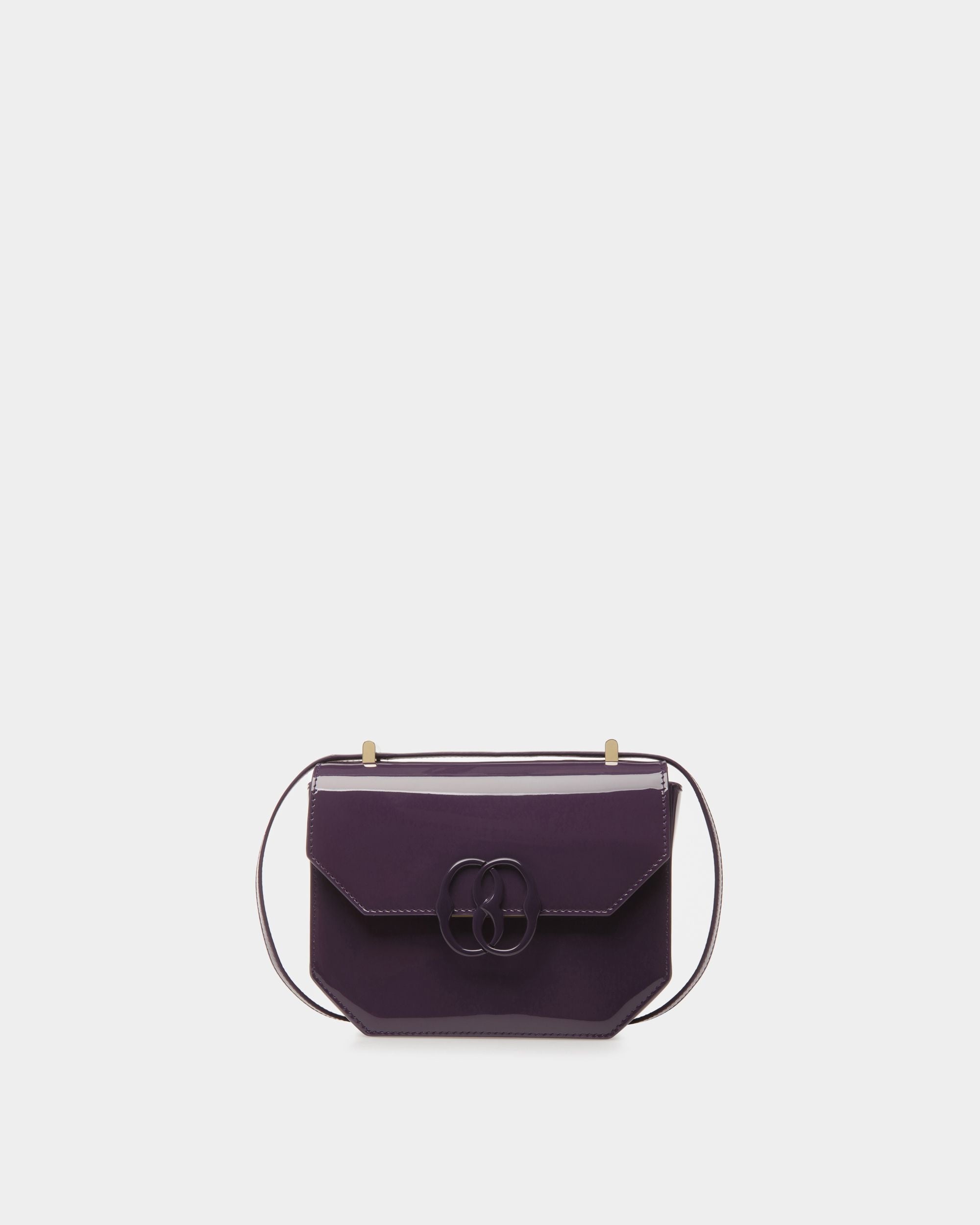 Borsa Mini Emblem In Pelle Color Orchidea - Donna - Bally - 01