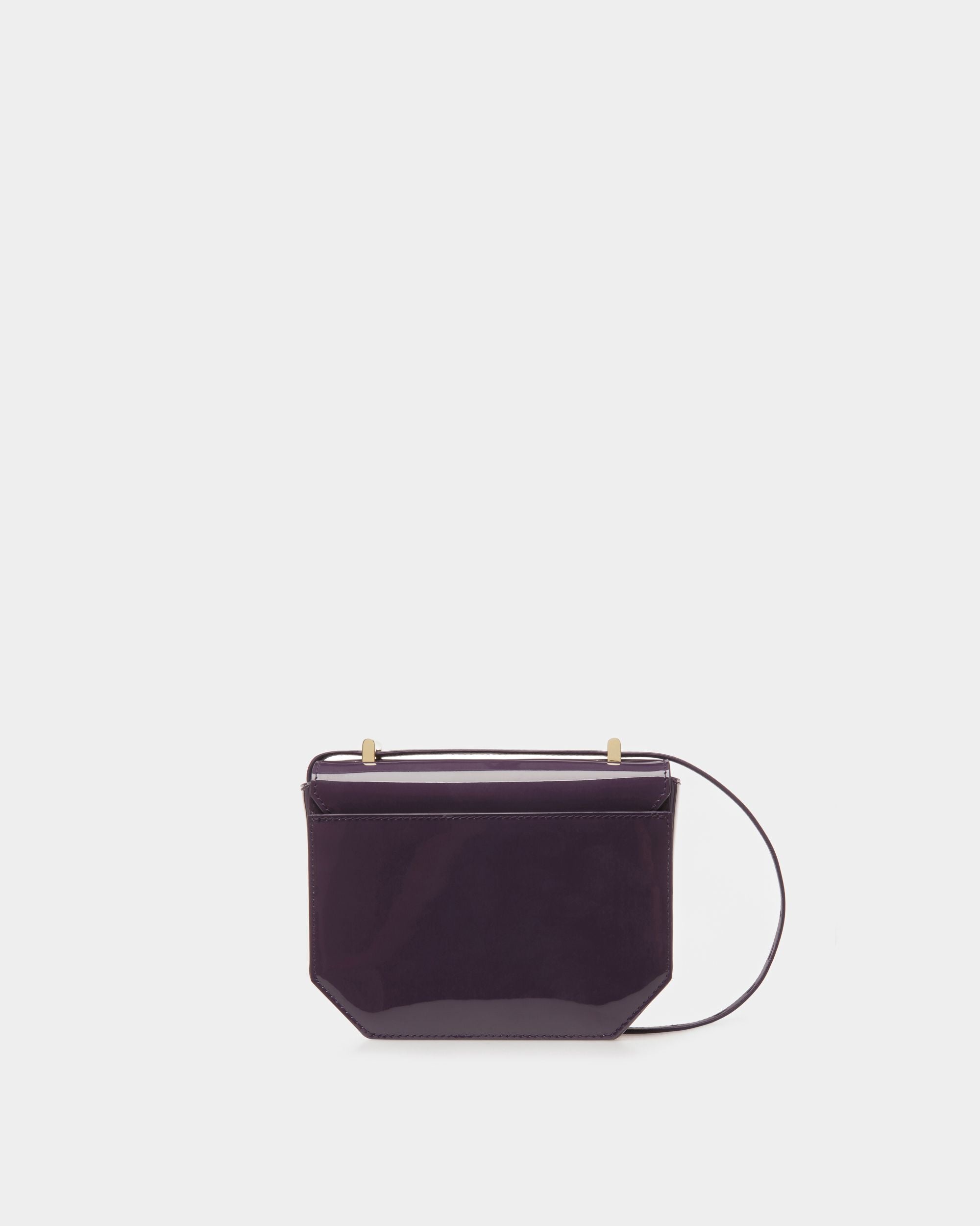 Borsa Mini Emblem In Pelle Color Orchidea - Donna - Bally - 02