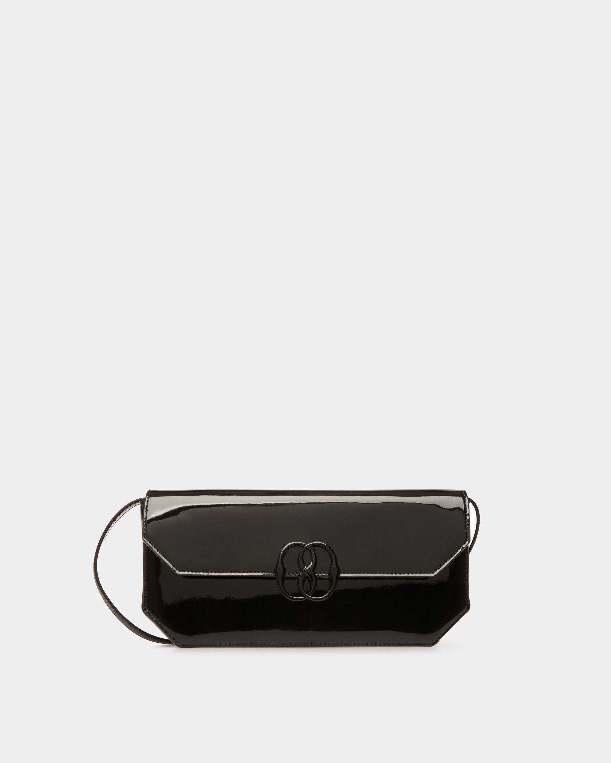 Borsa A Spalla Emblem In Pelle Nera - Donna - Bally - 01
