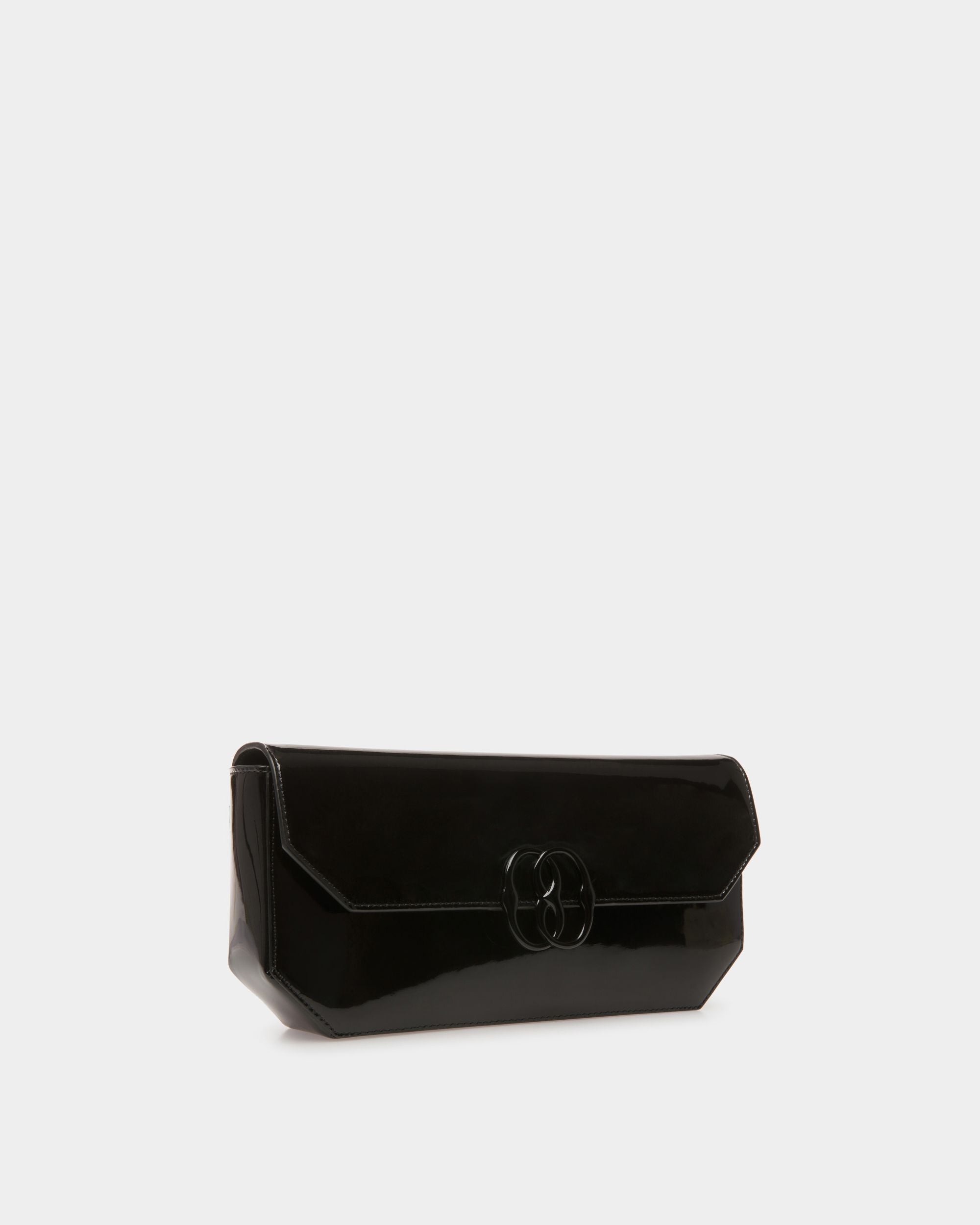 Borsa A Spalla Emblem In Pelle Nera - Donna - Bally - 04