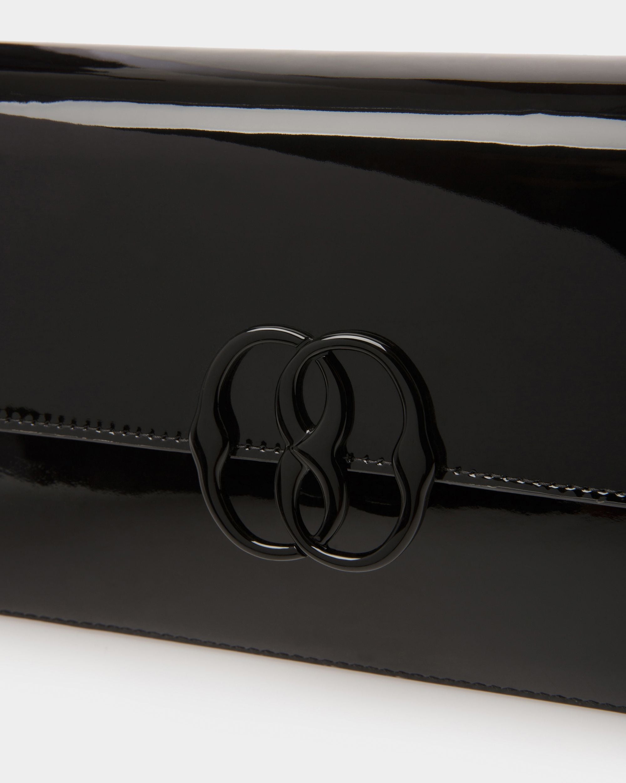 Borsa A Spalla Emblem In Pelle Nera - Donna - Bally - 06