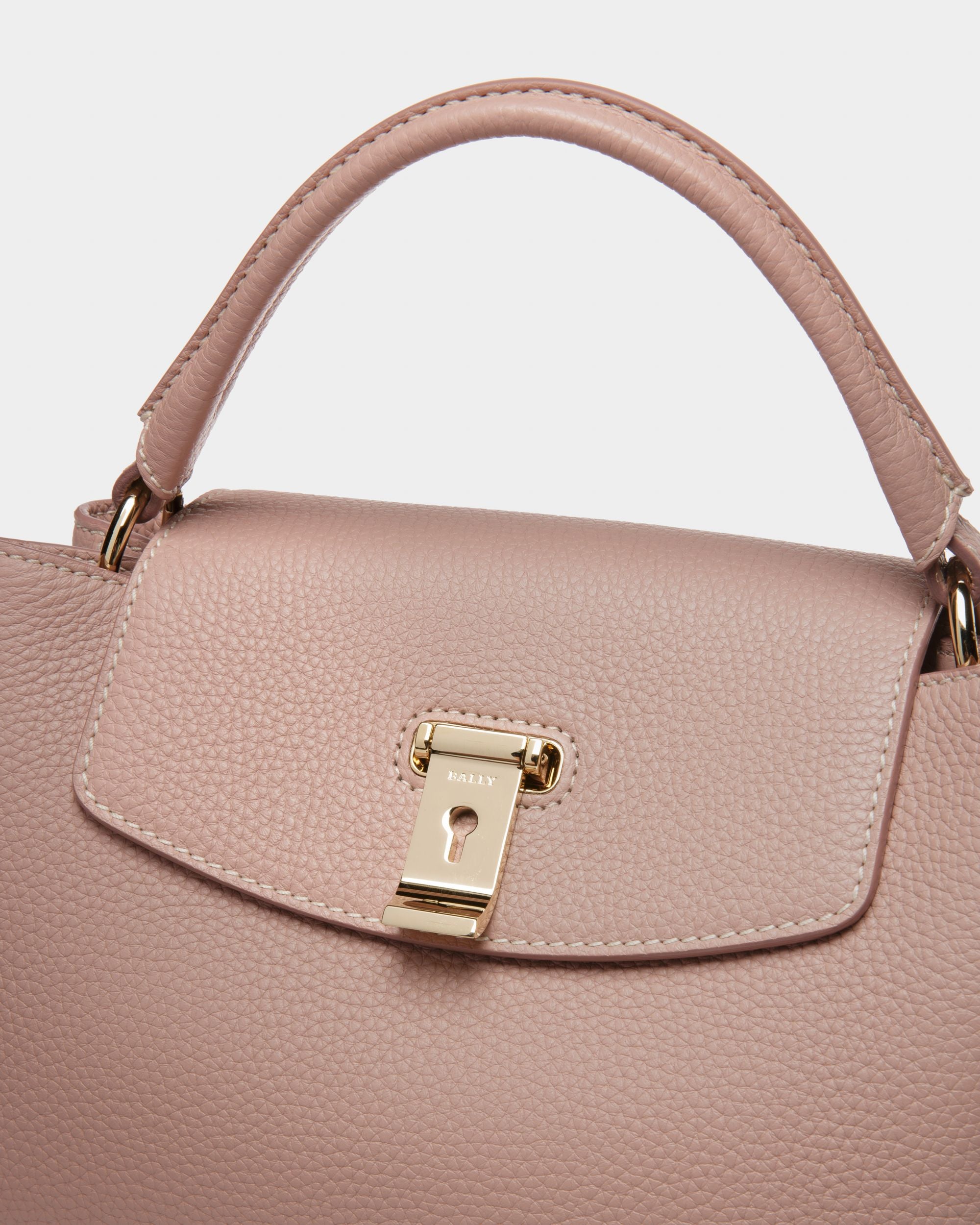 Layka Small Borsetta A Mano In Pelle Rosa - Donna - Bally - 04